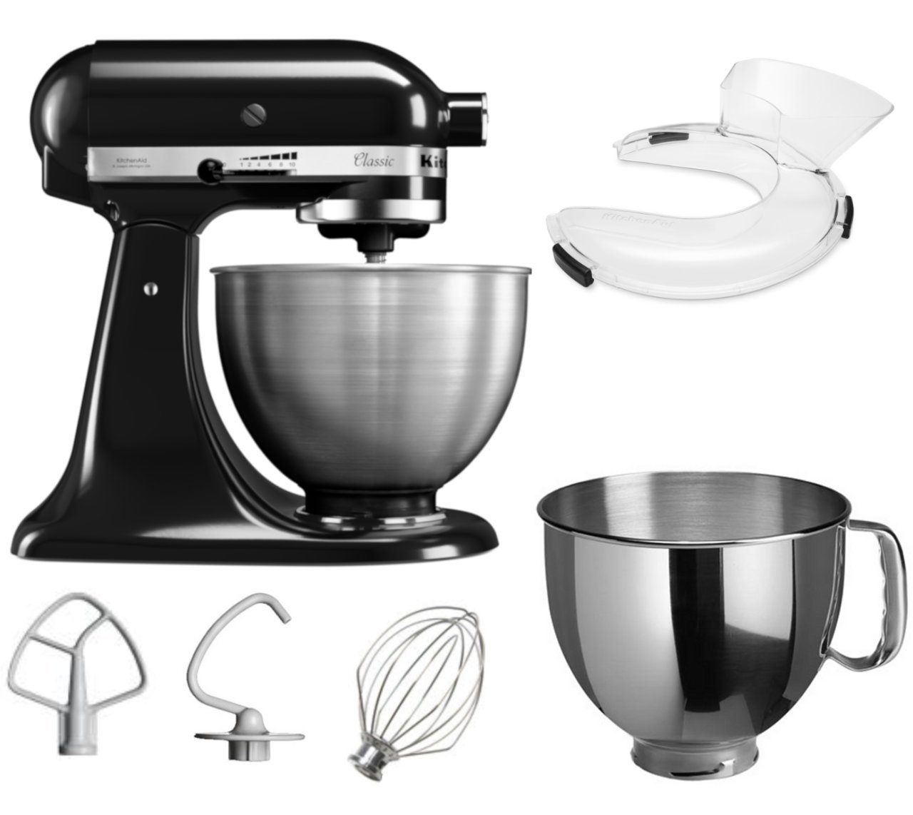 KitchenAid Küchenmaschine KitchenAid 4,3 L 5K45SS Classic Küchenmaschine Set 2