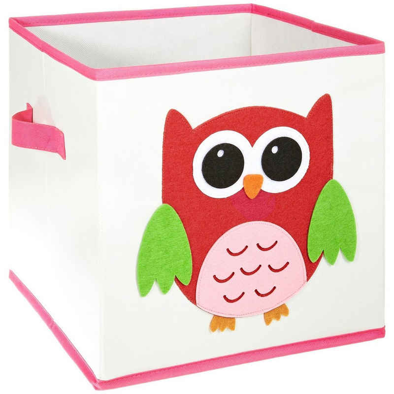 LOMOS Aufbewahrungsbox »Faltbare Spielzeugkiste mit versch. Tiermotiven und viel Stauraum (30x 30x 30cm)«