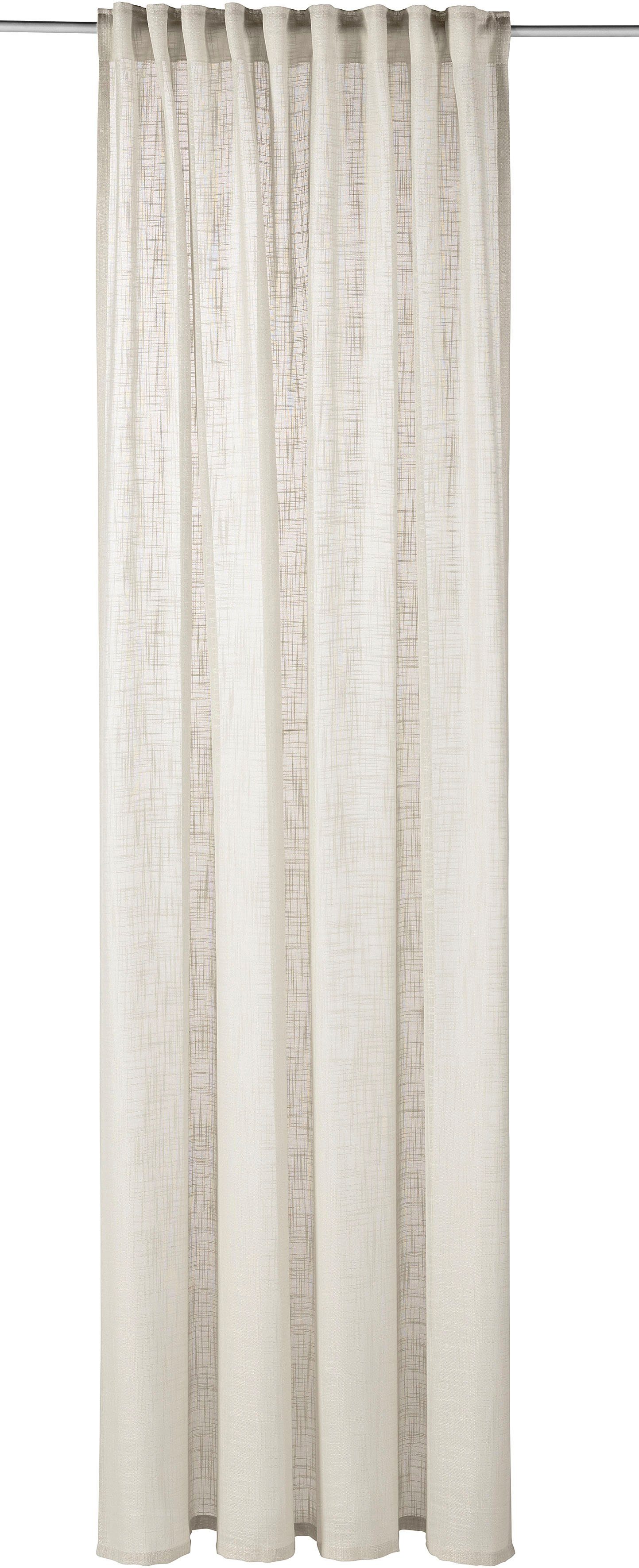 LeGer Home by Lena Gercke Gardine Marusha, Leinenoptik, halbtransparent, 1er & 2er Pack, Topseller (2 St), Multifunktionsband, halbtransparent, 1/2er Schal, Lei – Bild 4 von 5