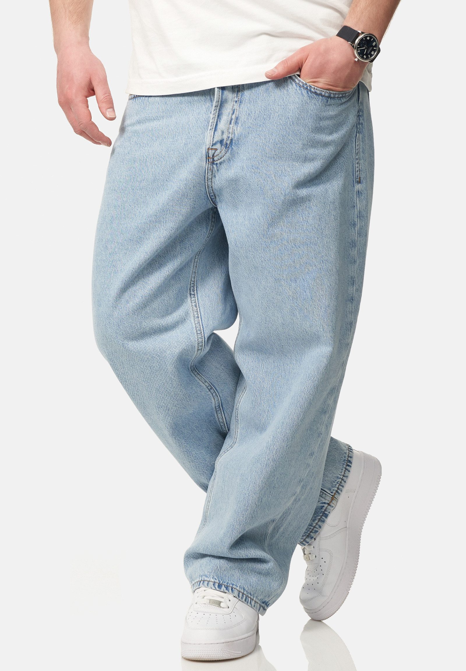 Jack & Jones Loose-fit-Jeans JJIALEX JJARIS Herren Baggy Jeans Loose Fit Hose