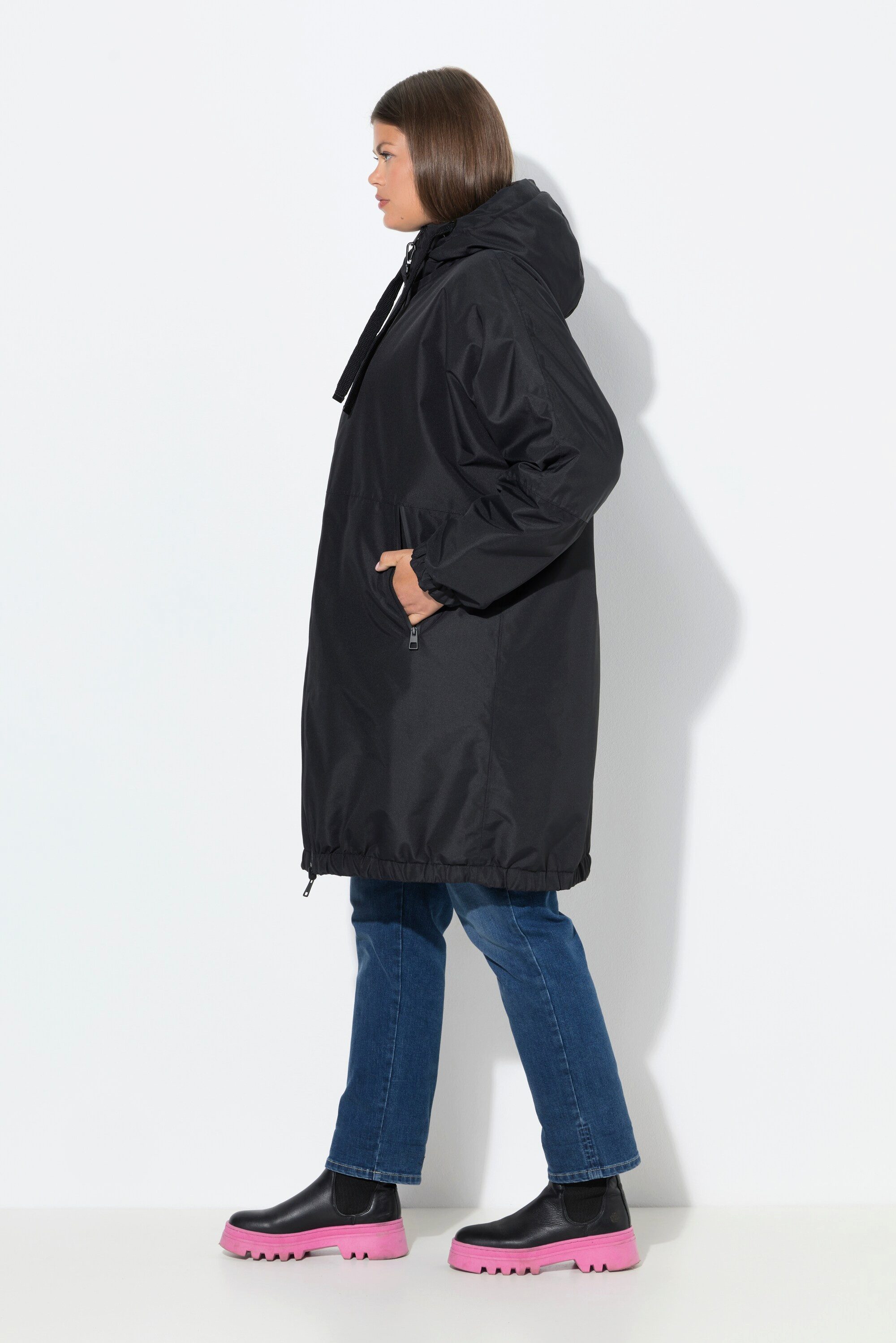 Laurasøn Wintermantel Funktionsmantel zum Wenden oversized Kapuze – Bild 4 von 4