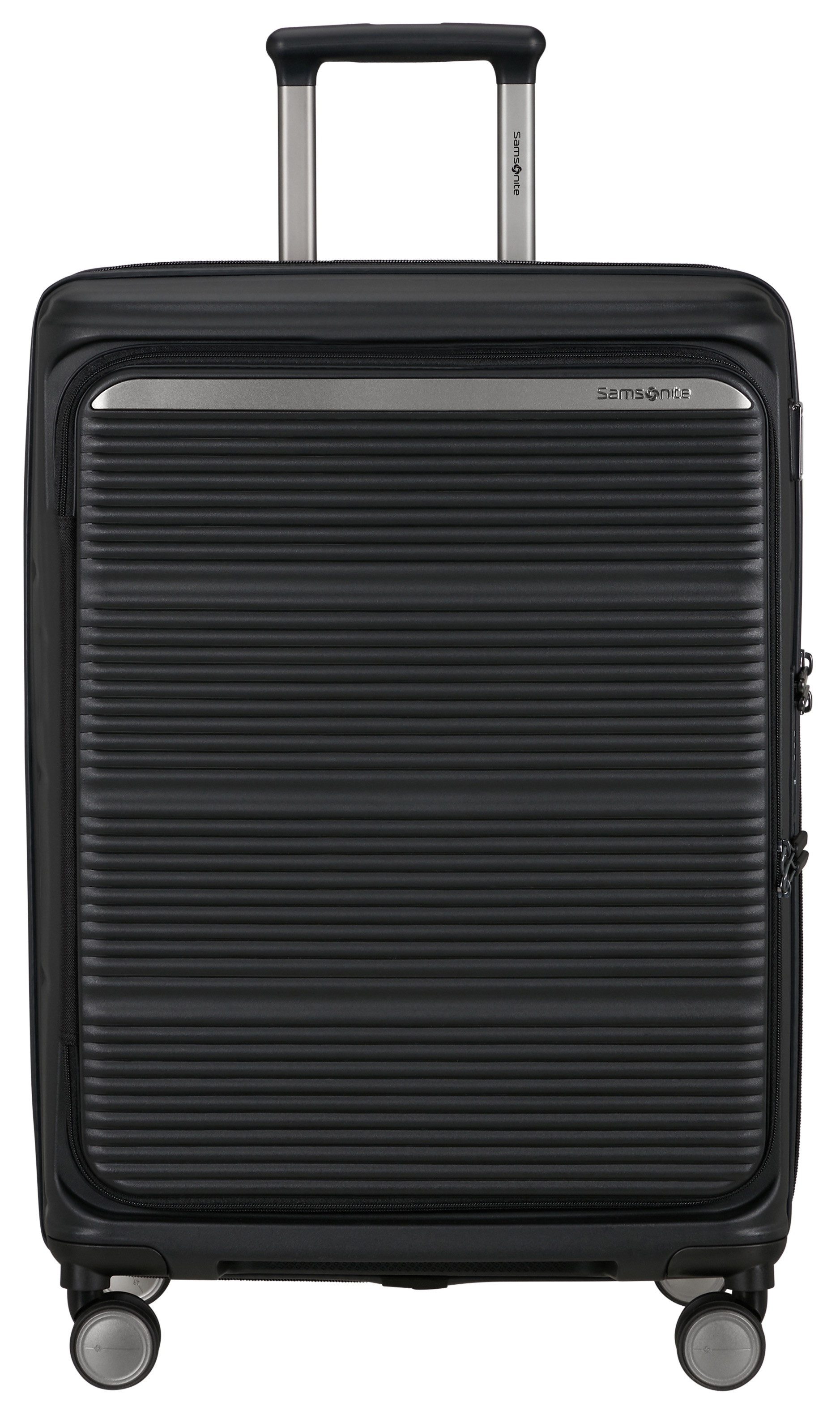 Samsonite Hartschalen-Trolley PARALUX, verschiedene Größen und Farben, 4 Rollen, mit arretierbarem und versenkbarem Druckknopf-Trolleysystem