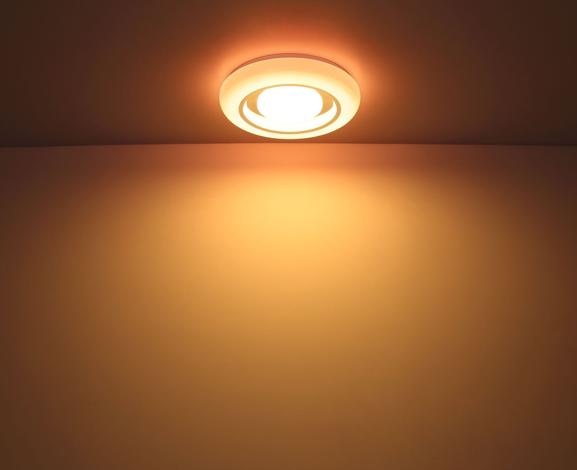 Globo Deckenleuchte Farbwechsel Wohnzimmer Deckenlampe Deckenleuchte rund LED Globo