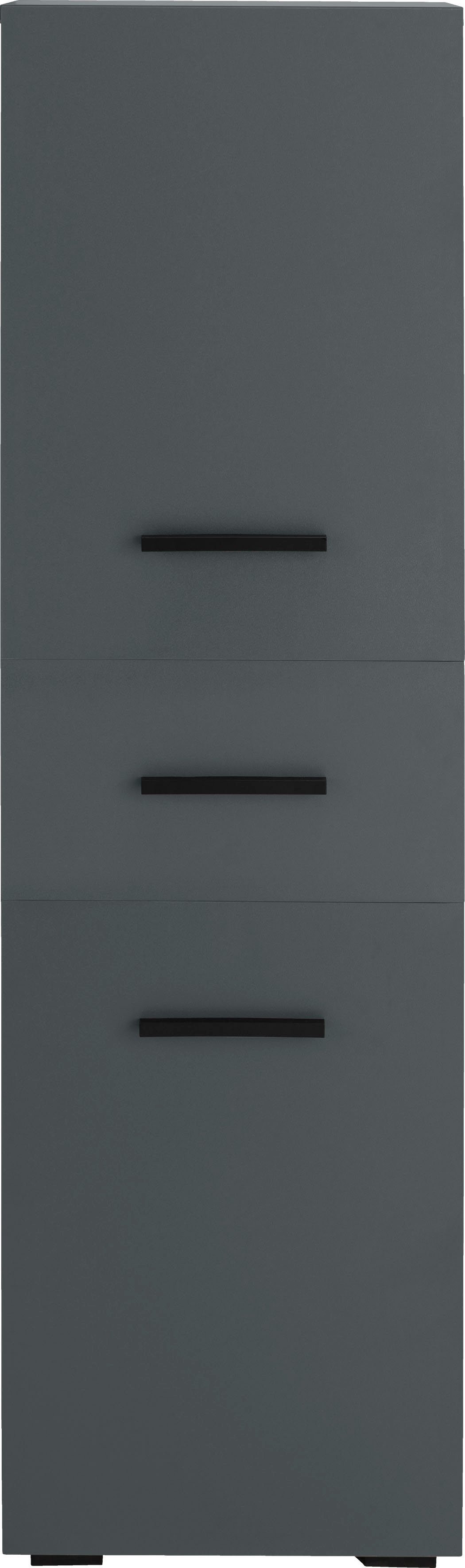INOSIGN Midischrank Skara verstellbarer Einlegeboden Breite 130 Höhe jeder cm anthrazit/anthrazit hinter 38 Tür, cm