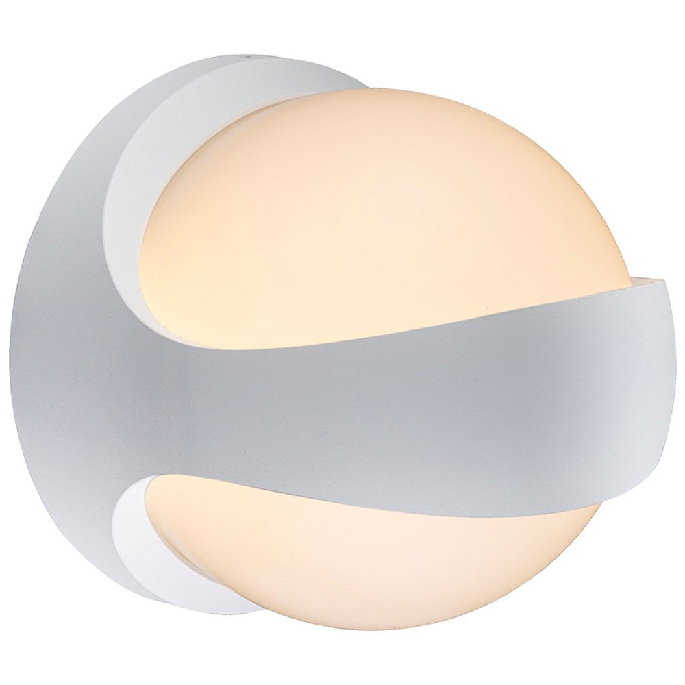 GLOBO LIGHTING LED Dekolicht, LED-Leuchtmittel fest verbaut, Warmweiß, Wandleuchte Up Down Außenlampe LED Fassadenleuchte weiß Balkonleuchte