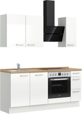 nobilia® Küchenzeile "Flash premium", vormontiert, Ausrichtung wählbar, Breite 180 cm, mit E-Geräten