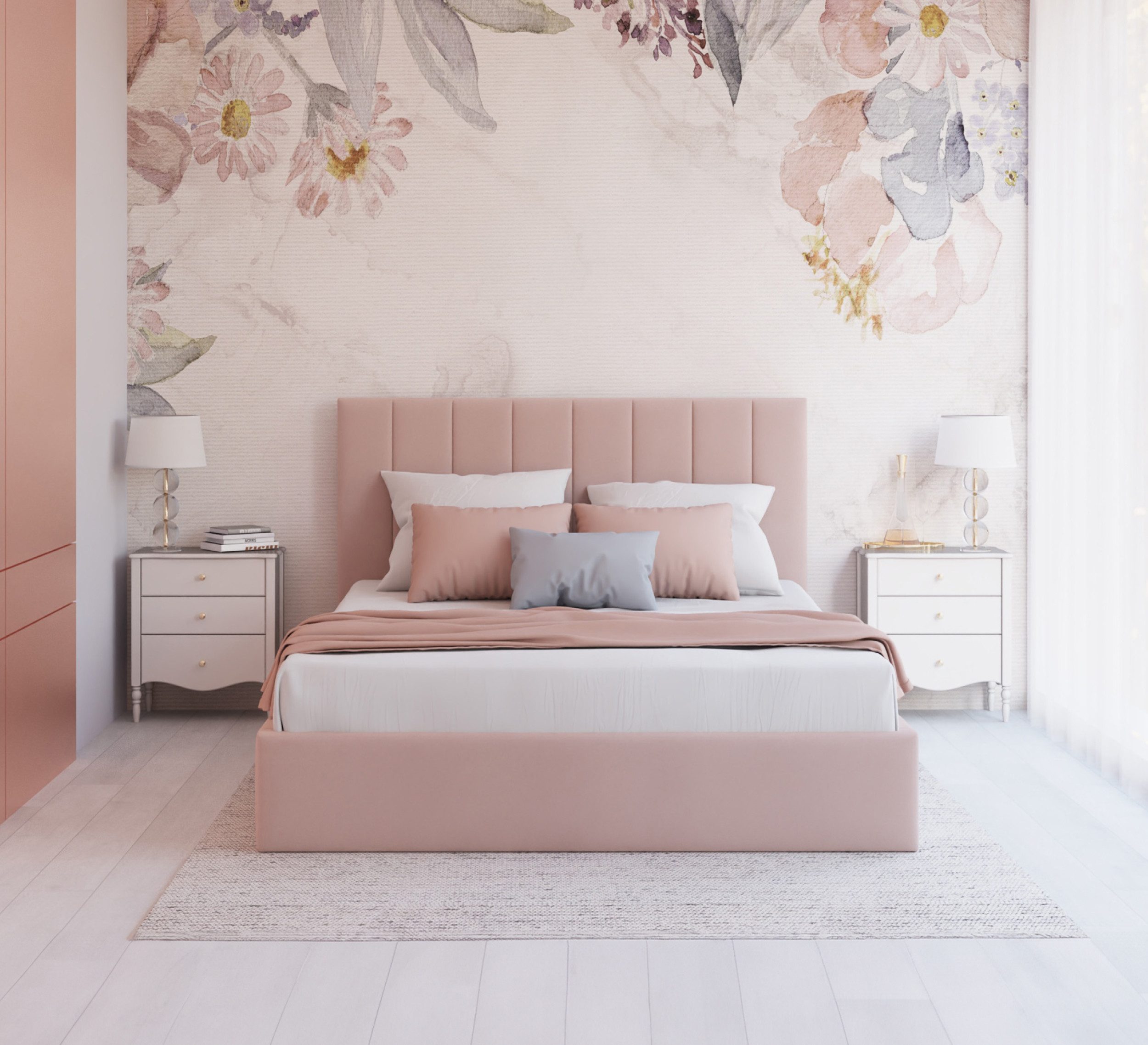 FDM Polsterbett Stauraumbett KAJA Bettgestell 90x200, günstig online kaufen
