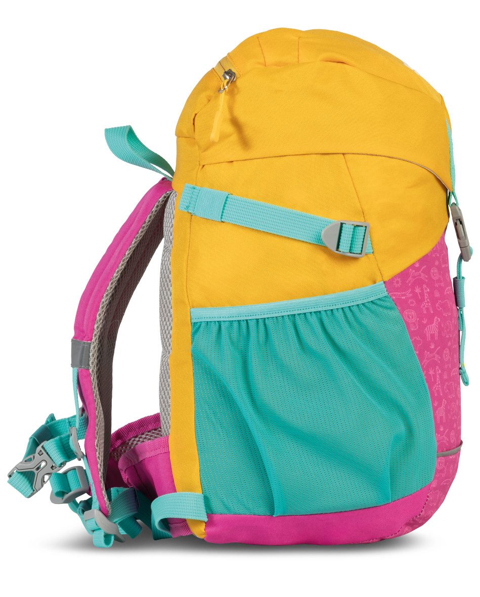 fabrizio® Kinderrucksack Fabrizio Kinderrucksack bunt mit reflektierenden Details