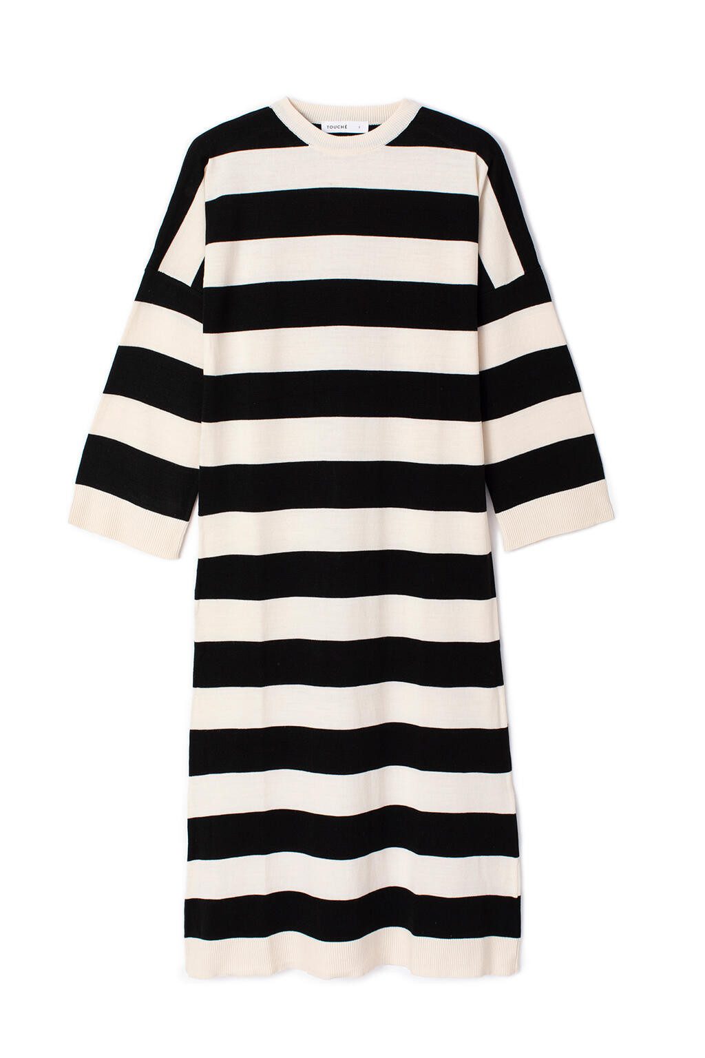 Maxikleid GESTREIFTES STRICKKLEID