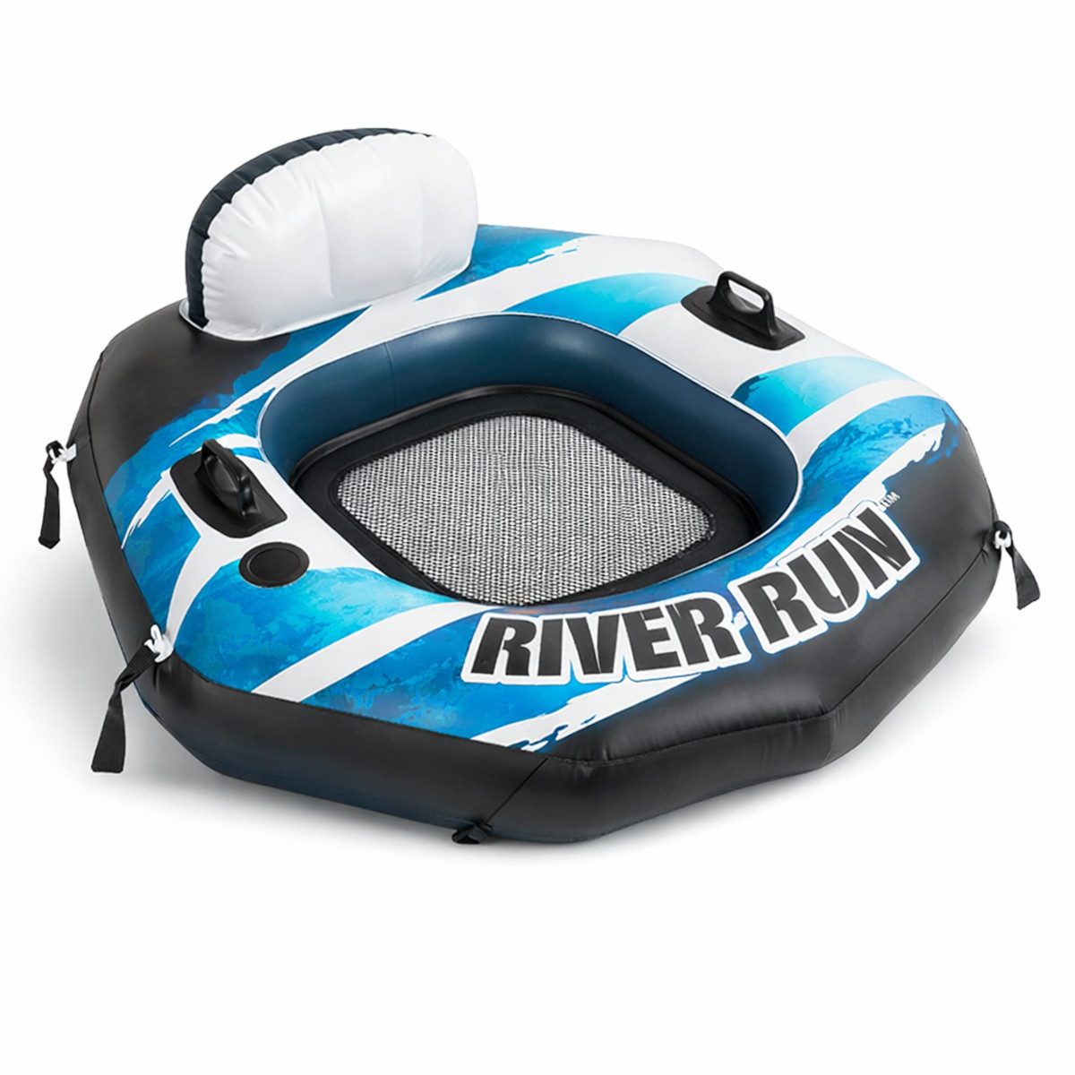 Intex Schwimmsessel 58854EU - Schwimmring - River Run Connect (130x126cm), mit Steckverbinder zum verbinden mit anderen Schwimmringen