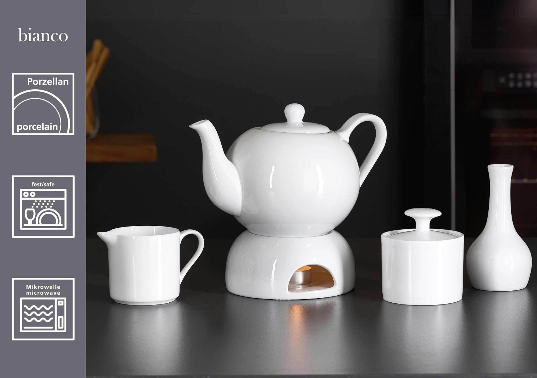 Ritzenhoff & Breker Schale Bianco Vasen 13 cm 12er Set, Porzellan, (12x Vase, 12-tlg)