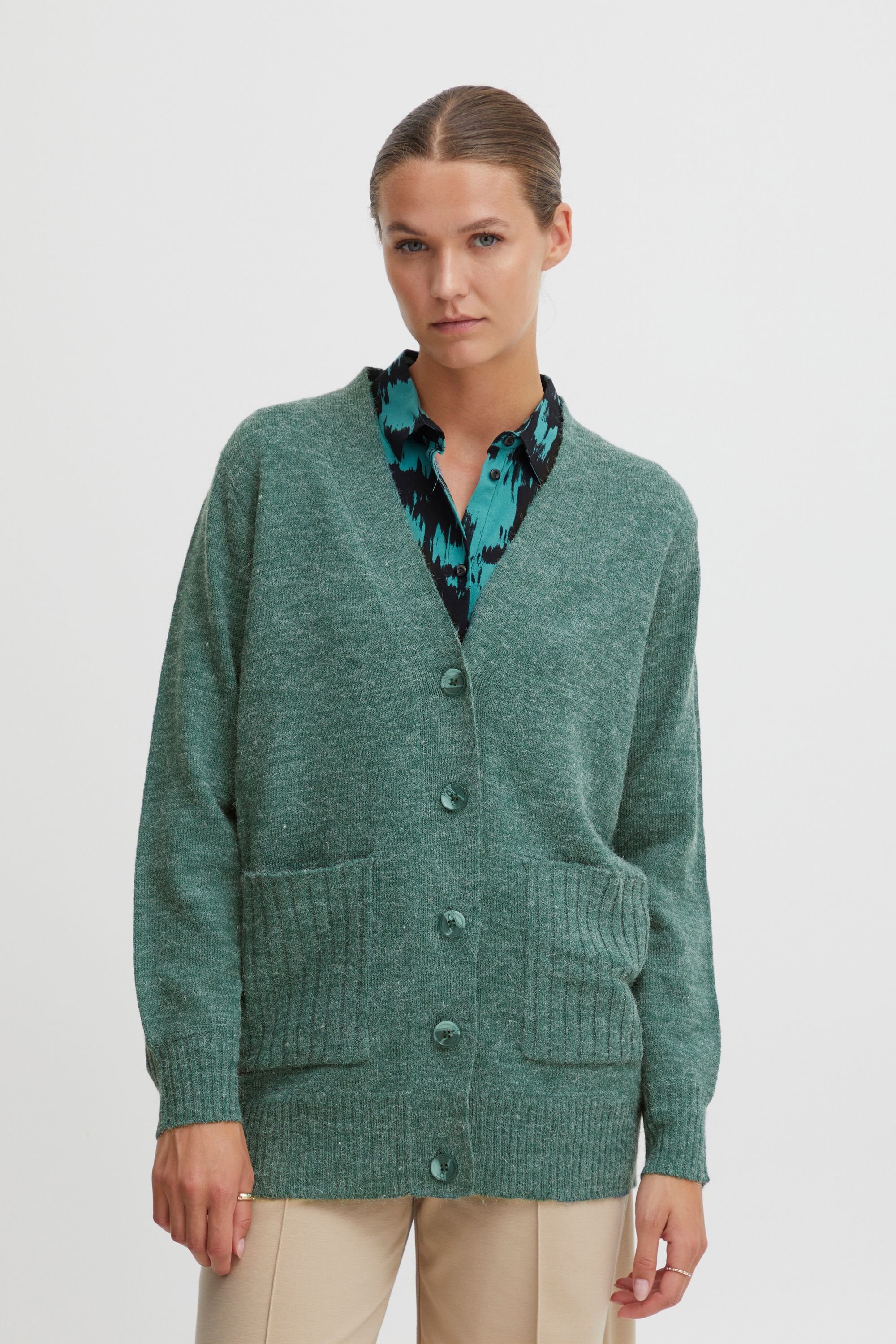 Ichi Strickjacke IHMARAT CA6 - Cardigan - 20117198 Blue Spruce (185308) | Cardigans