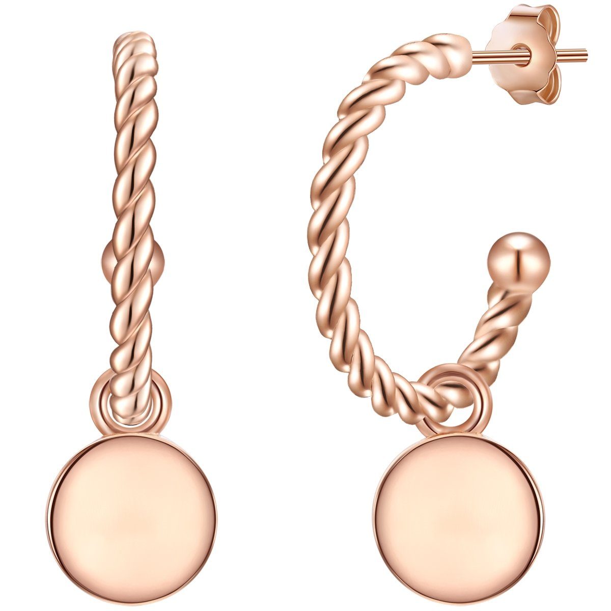 Paar Creolen roségold