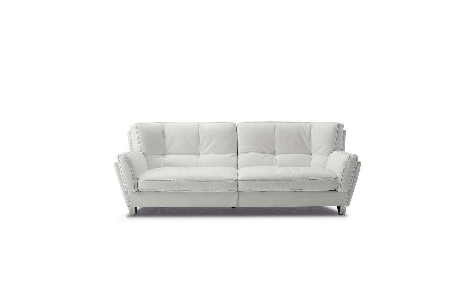 JVmoebel Sofa Luxus Sofa 3 Sitz Couch Holz Möbel Dreisitzer Prianera Sofas Weiß