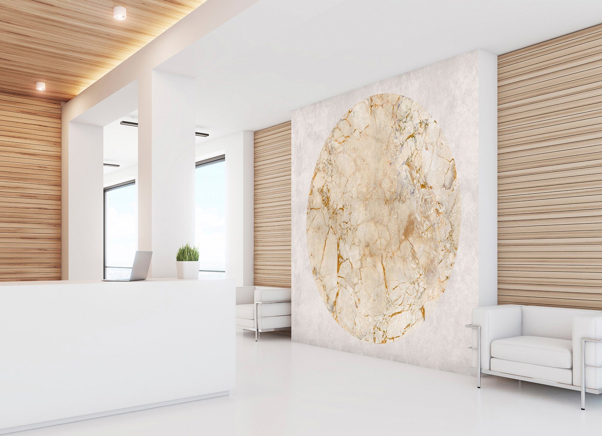 living walls Fototapete Walls by Patel Venus, glatt, Fototapete Marmor venus 5,00 m x 2,70 m 200 g Vlies Premium Tapete