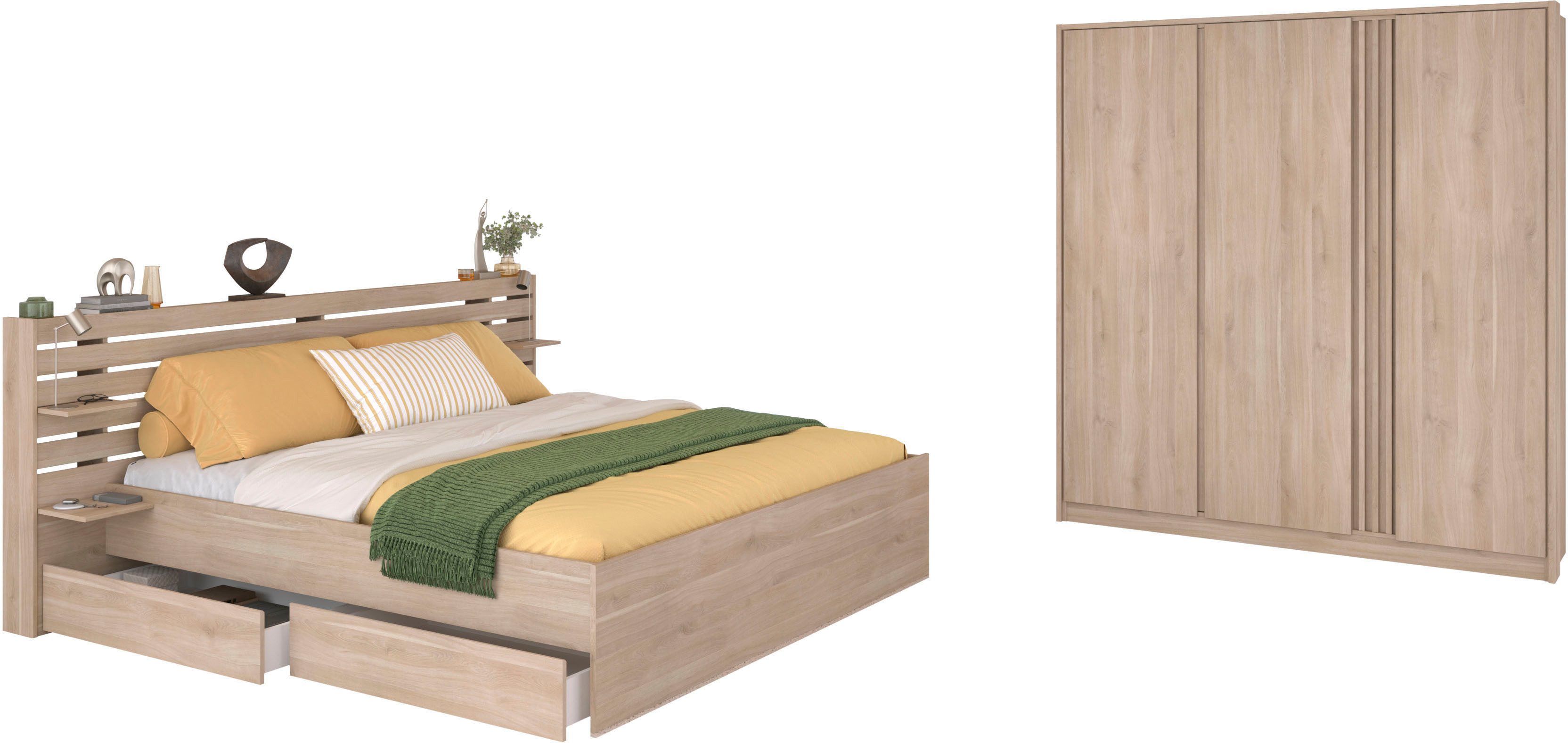 Parisot Schlafzimmer-Set Parisot Escale 28, (Set, 9-tlg)