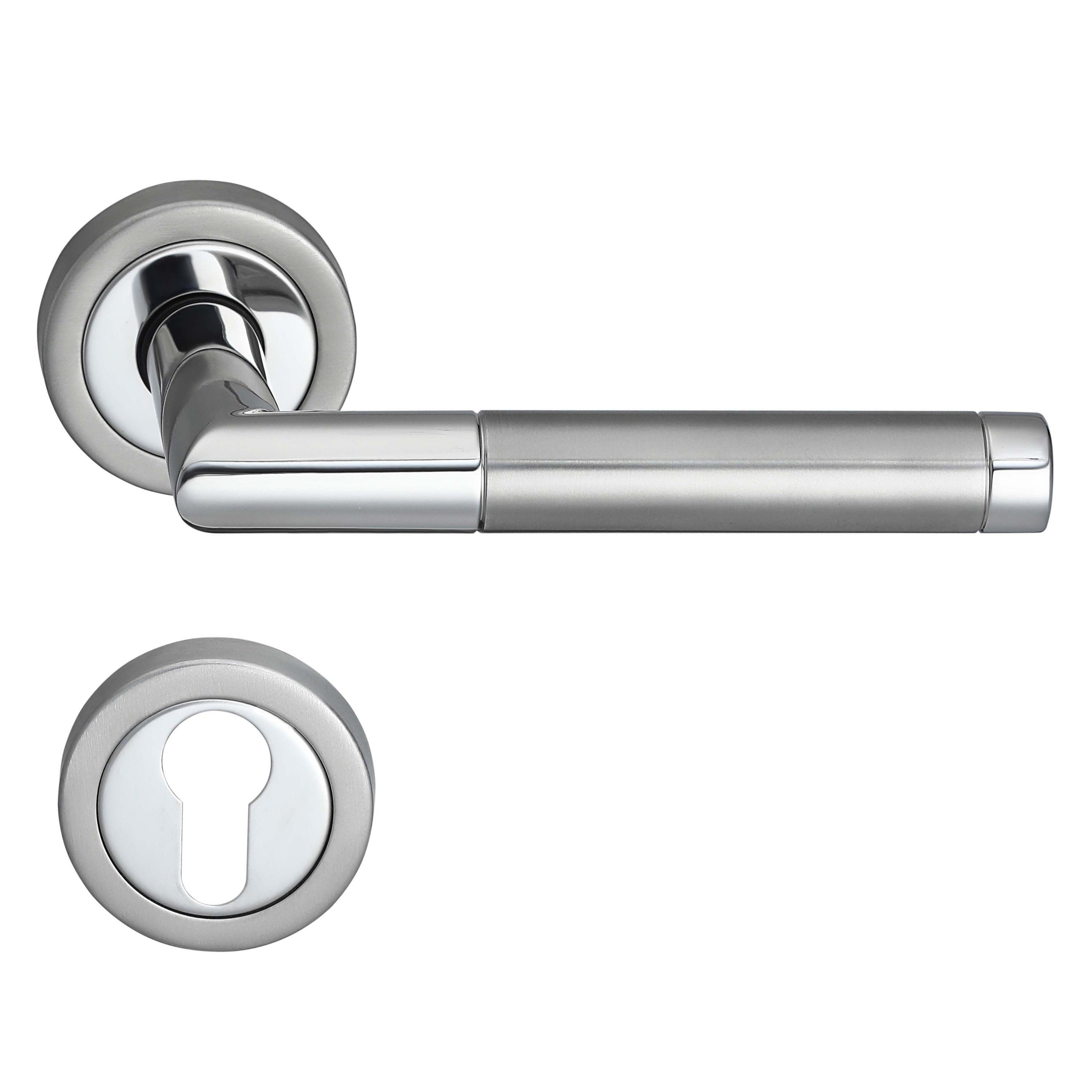 MeinTürgriff Drückergarnitur Nizza Edelstahl matt Türgriff für Innentüren R günstig online kaufen