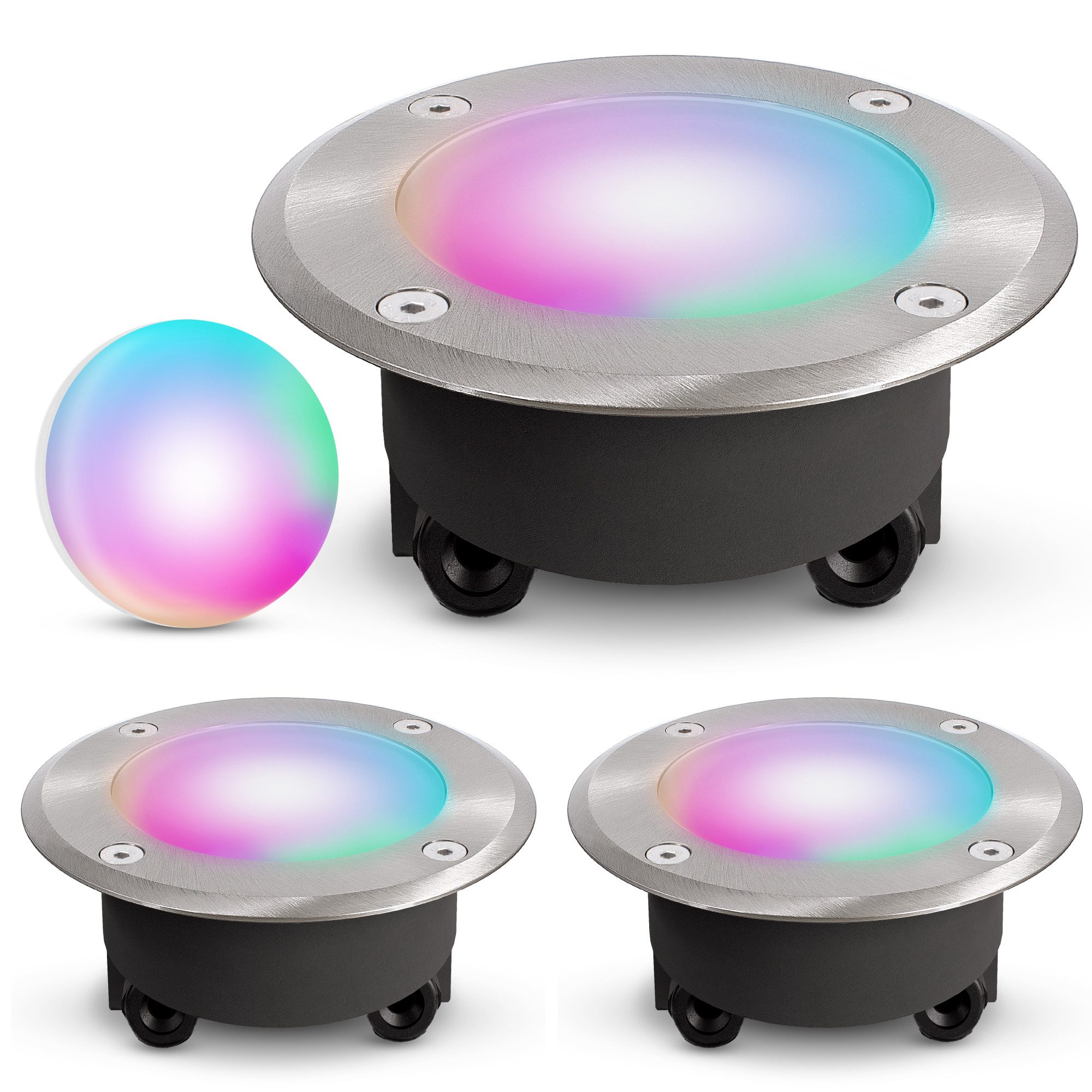 SSC-LUXon LED Gartenstrahler VISKOS Bodeneinbaustrahler flach günstig online kaufen