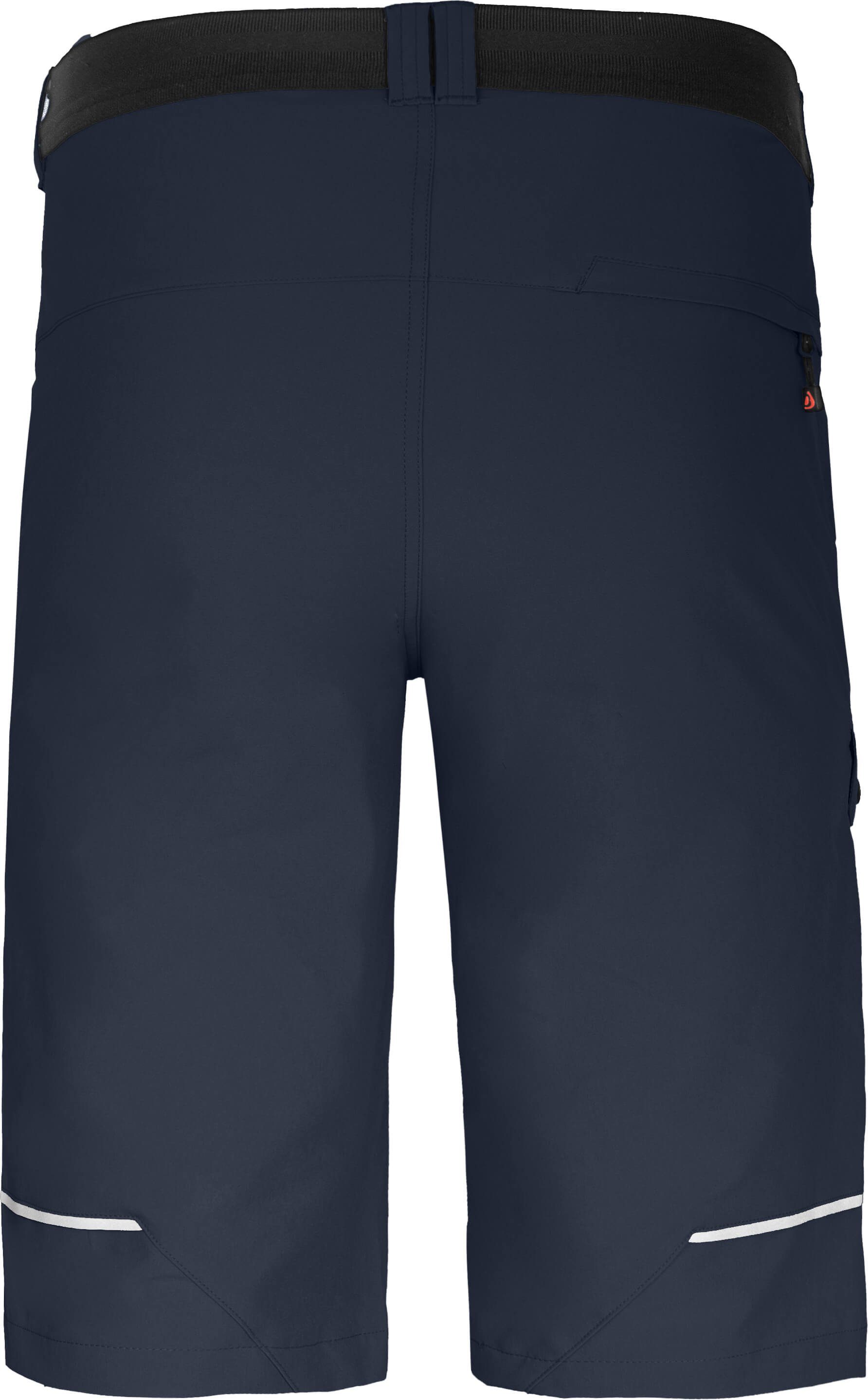 navy Normalgrößen, Bermuda elastisch, Herren 8 Wandershorts, Taschen, Outdoorhose recycelt, blau COMFORT Bergson FROSLEV