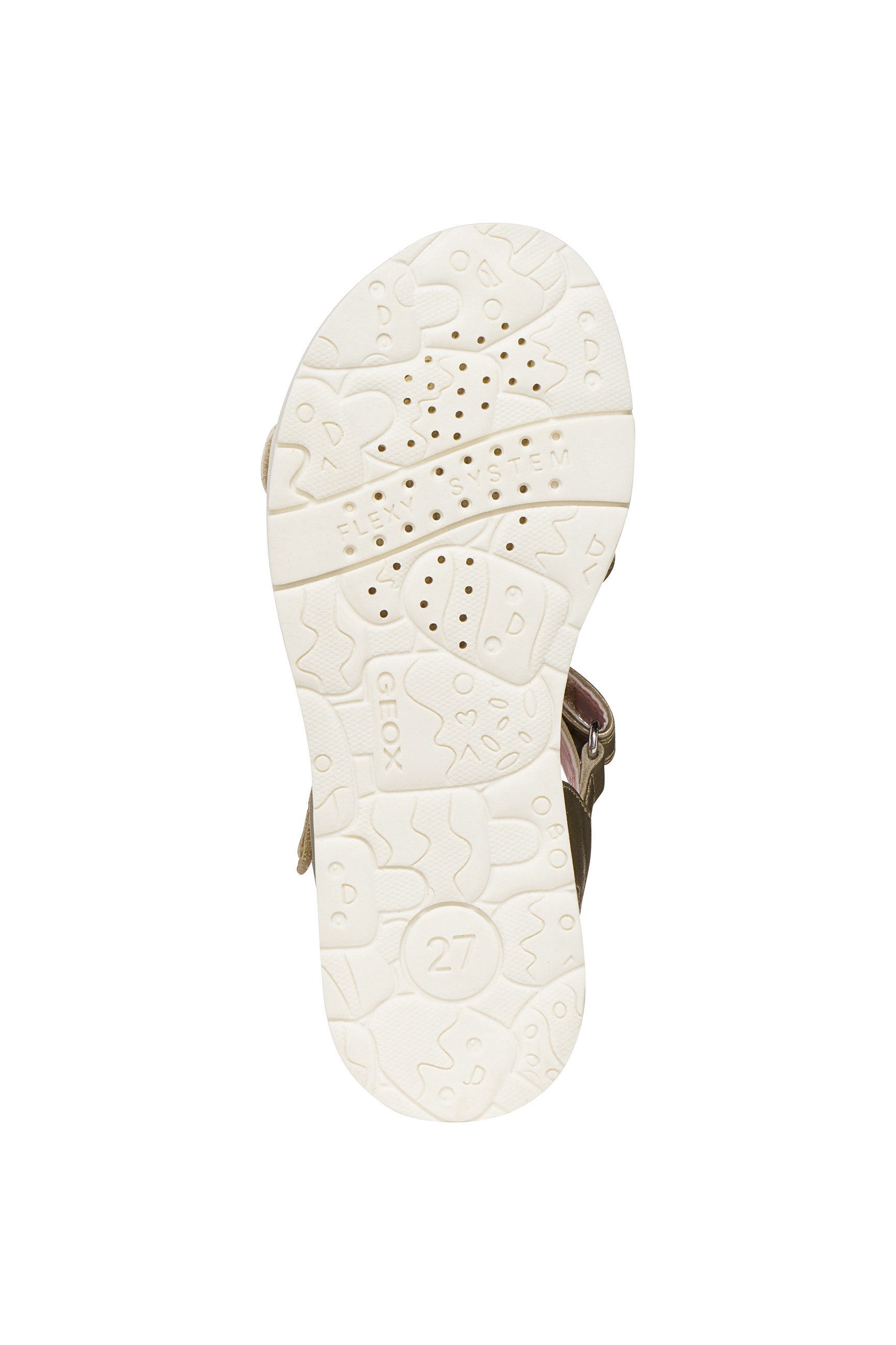Geox J SANDAL JOYFOOT GIR Sandale Sandale mit Fersenriemen, Größenschablone zum Download
