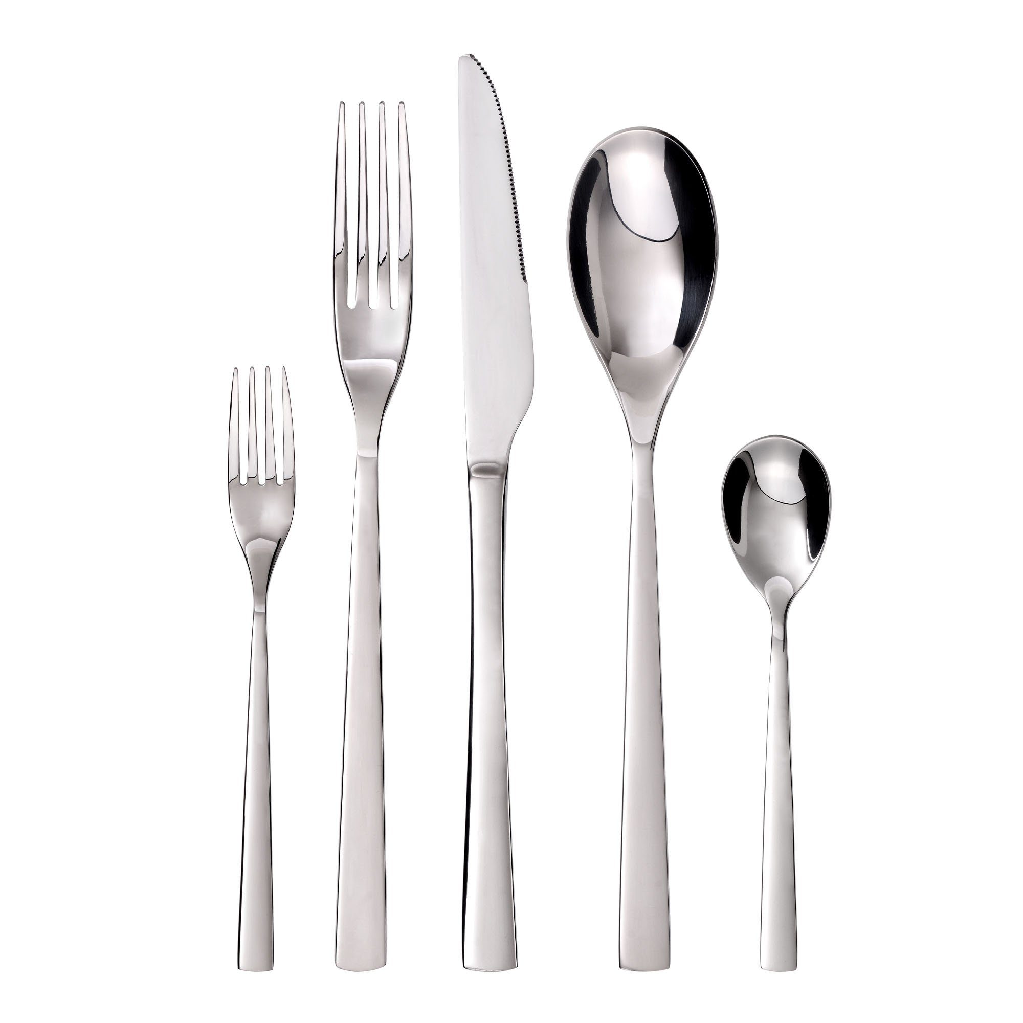 GRÄWE Besteck-Set GRÄWE Besteck-Set Porto, 10-teilig, 2 Personen, Edelstahl, poliert, Edelstahl