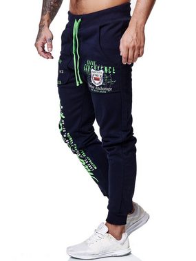 OneRedox Jogginghose JG-3628C (Sporthose Trainingshose Sweatpants, 1-tlg) Fitness Freizeit Casual