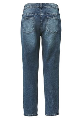 Janet & Joyce Regular-fit-Jeans 7/8-Jeans Komfort Fit Stickerei 5-Pocket