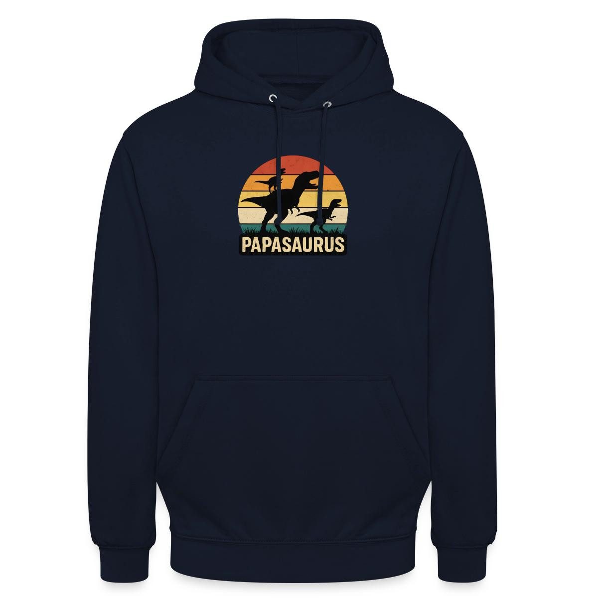 Spreadshirt Hoodie Papasaurus Dino Papa Unisex Hoodie (1-tlg)