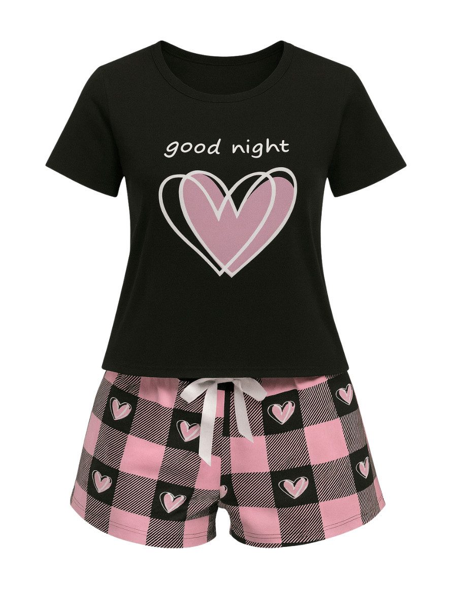 Elegant Love Shorty Eleganter Damen-Schlafanzug – Pyjama-Set & Loungewear ( günstig online kaufen