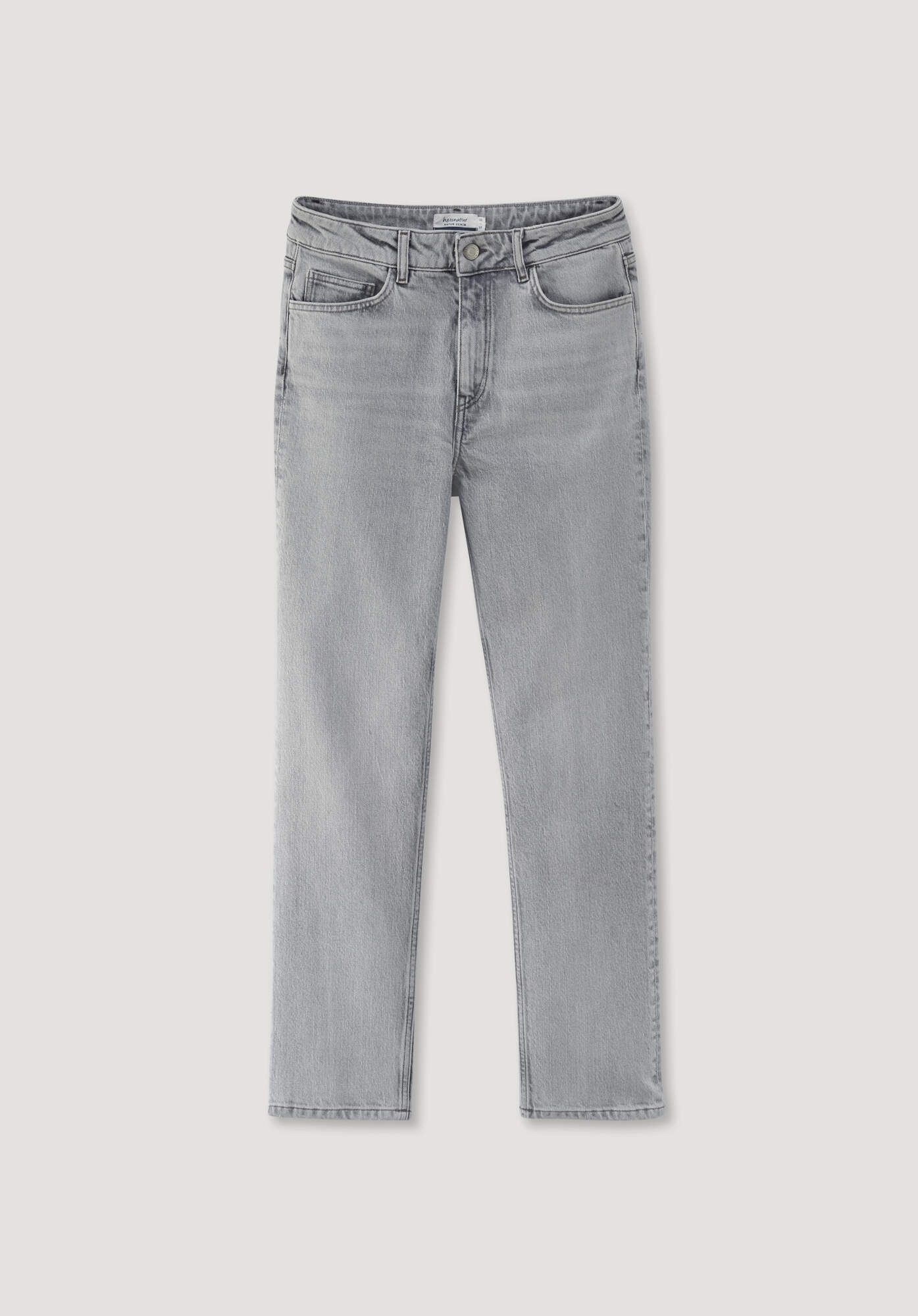 Hessnatur 5-Pocket-Jeans BEA High Rise Straight aus Bio-Denim (1-tlg)