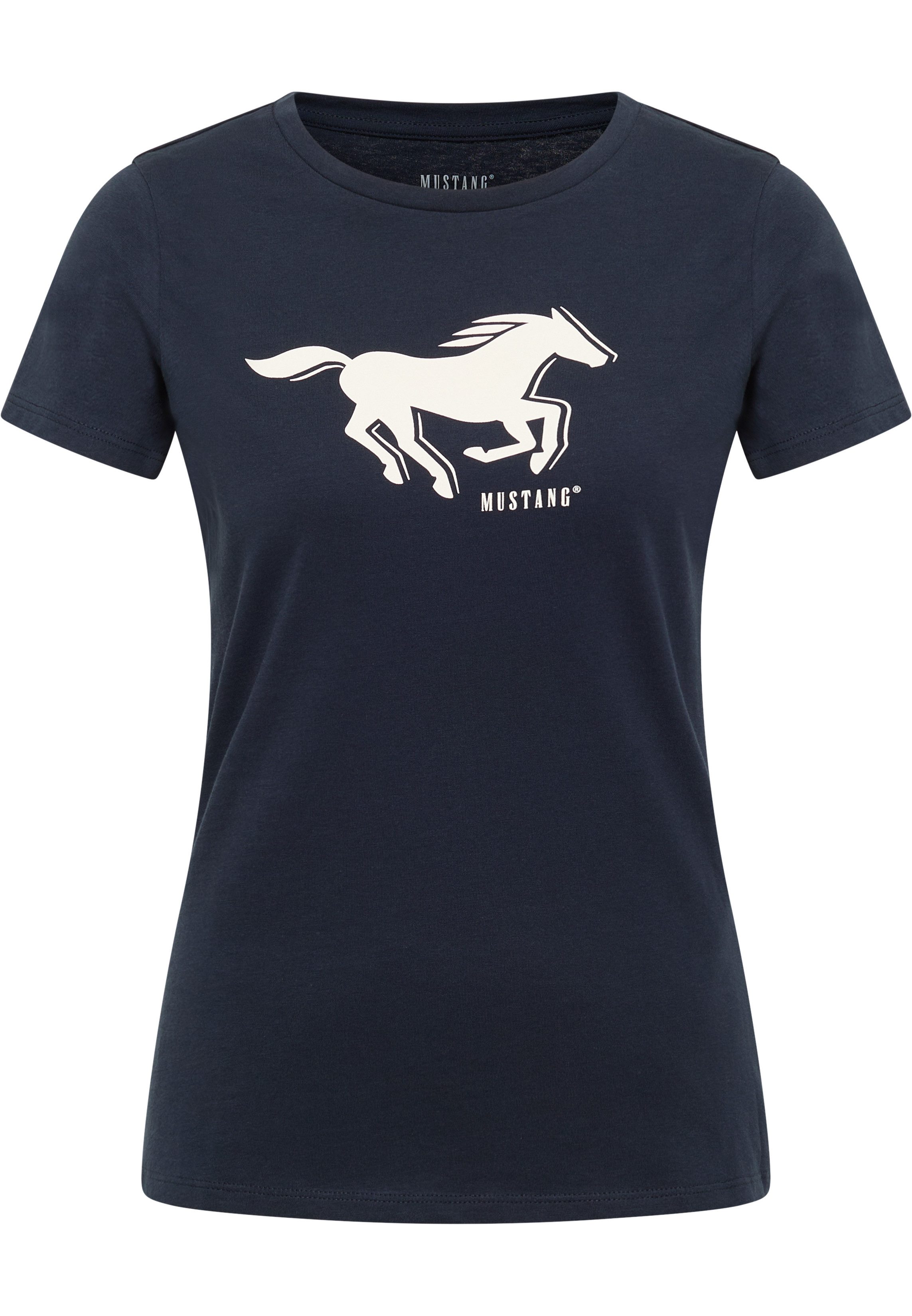 MUSTANG T-Shirt MU-Loa Figurbetonende Passform