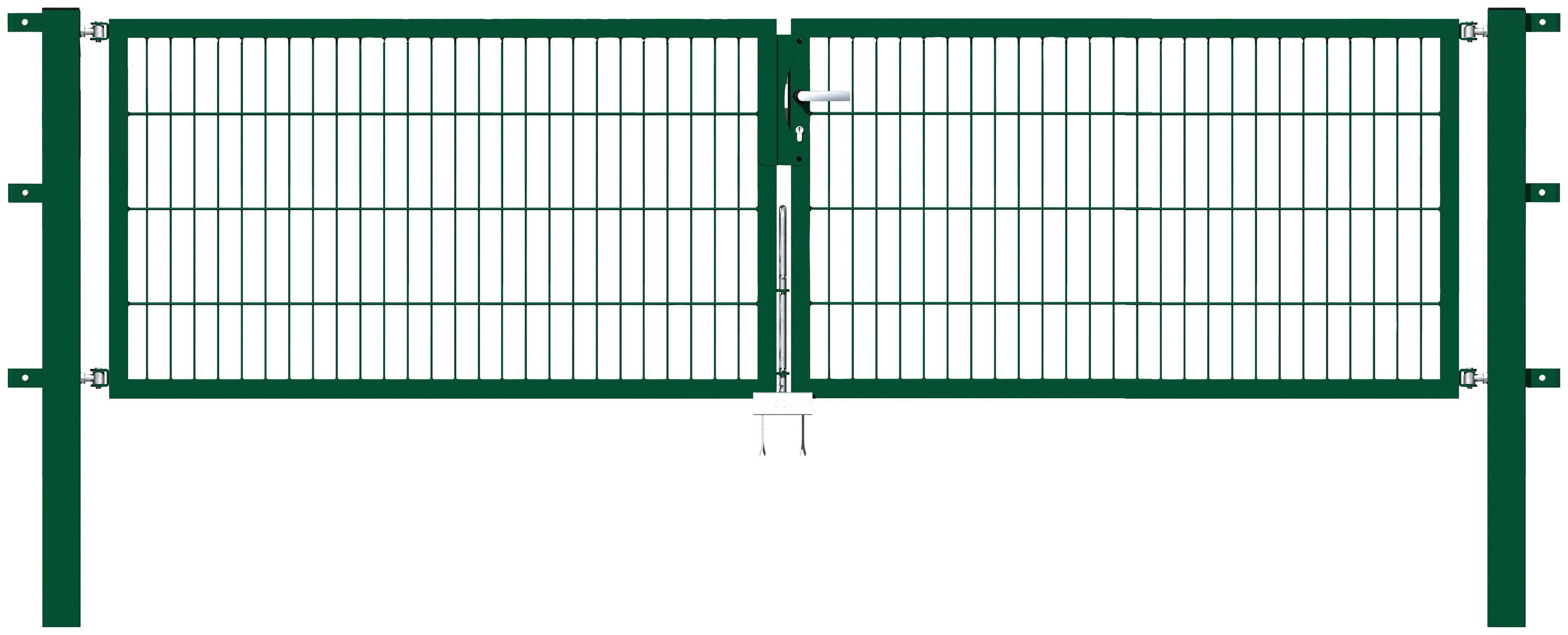 Alberts Zaundoppeltür Flexo, 300 cm Breite (150cm + 150cm), in versch. Höhen