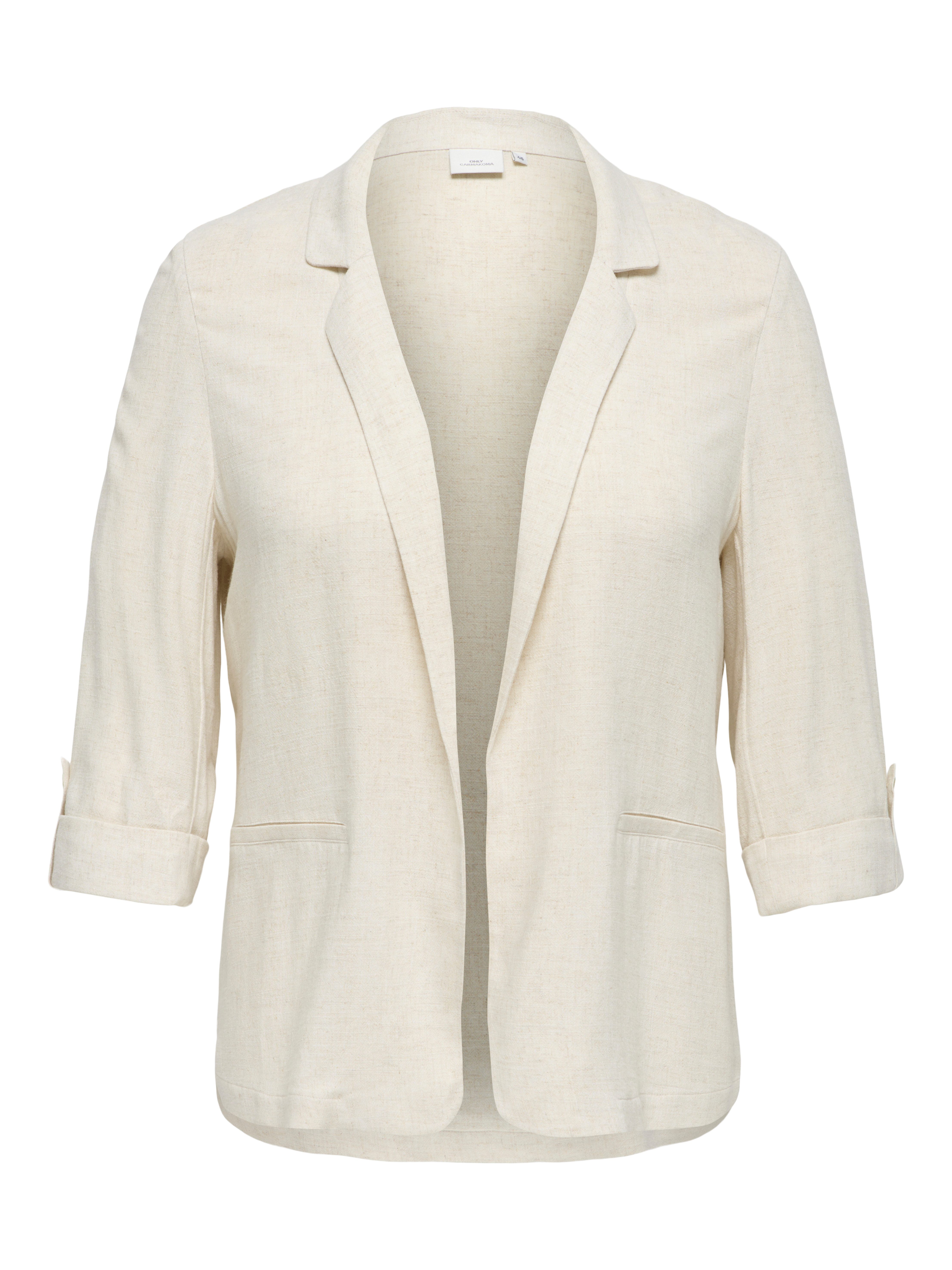 ONLY CARMAKOMA Longblazer CARSIESTA 3/4 OPEN LIN BL BLAZE TLR NOOS