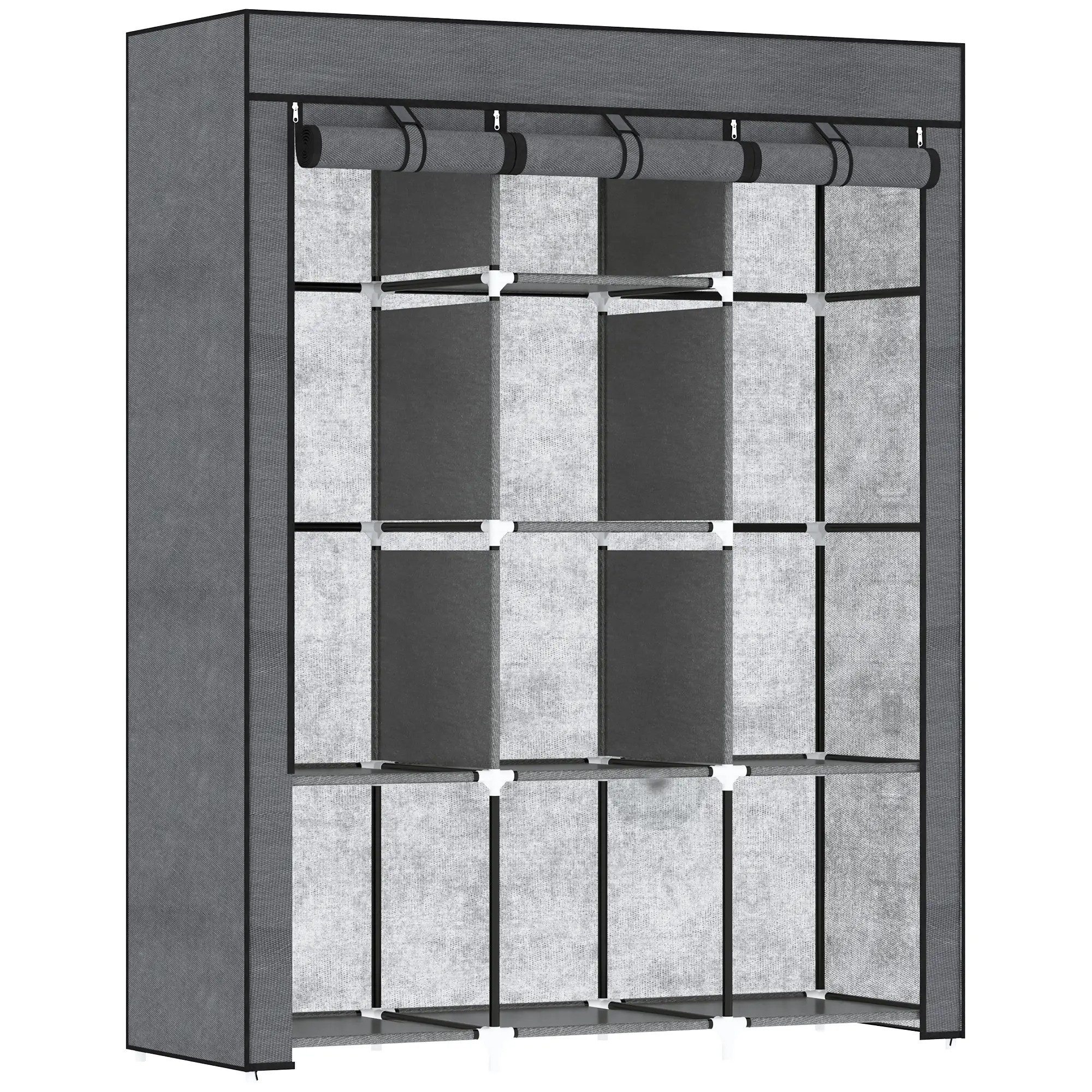 BlingBin Stoffschrank Aufbewahrungsschrank, Kleiderschrank mit Kleiderstang günstig online kaufen