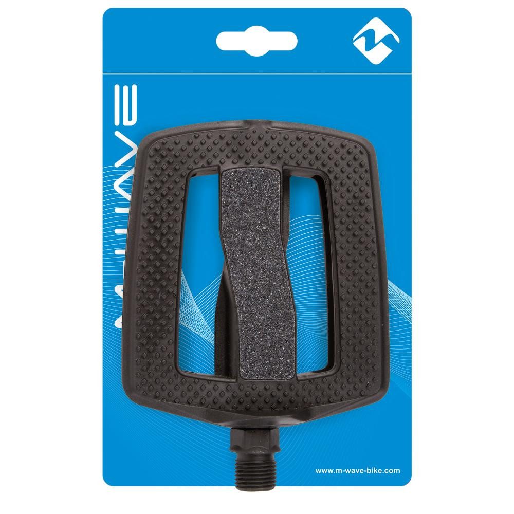 M-Wave Plattformpedale M-WAVE Steady Beach Antirutschpedale 1 Paar schwarz - Thermokunststoff