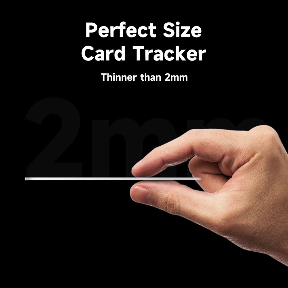 ZIKE Z006 GPS-Tracker (Find My Apple-zertifiziert, Ultradünn 2 mm, IPX7)