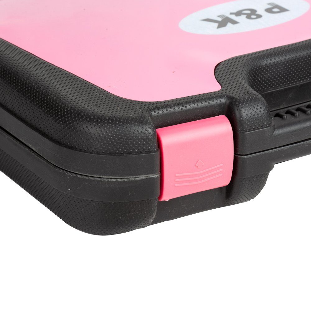 P & K Werkzeugkoffer 135 Teiliges Werkzeugset Werkzeugkoffer in Pink Design (135 St)