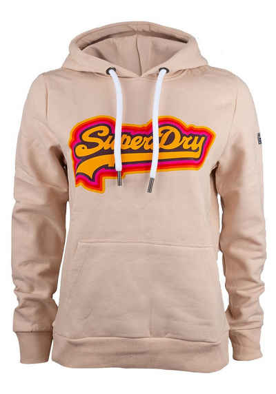 Superdry Kapuzensweatshirt Superdry Damen Hoodie Hoodie mit Grafiklogo