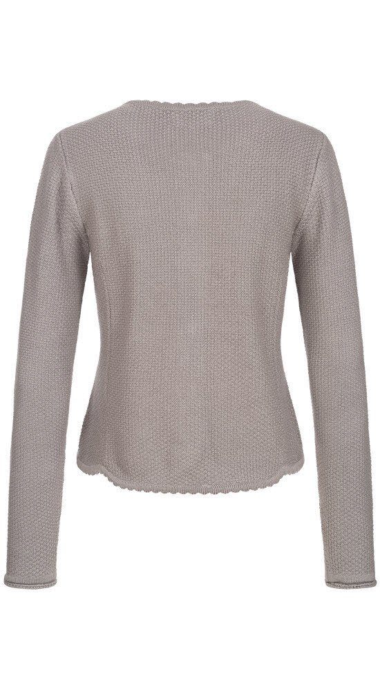 Nübler Trachtenstrickjacke Strickjacke Langarm Yvonne in Silber von Nübler günstig online kaufen