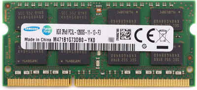 SiQuell Samsung 8GB DDR3 1600MHz PC3L 12800S SO Dimm Notebook Arbeitsspeicher Laptop-Arbeitsspeicher