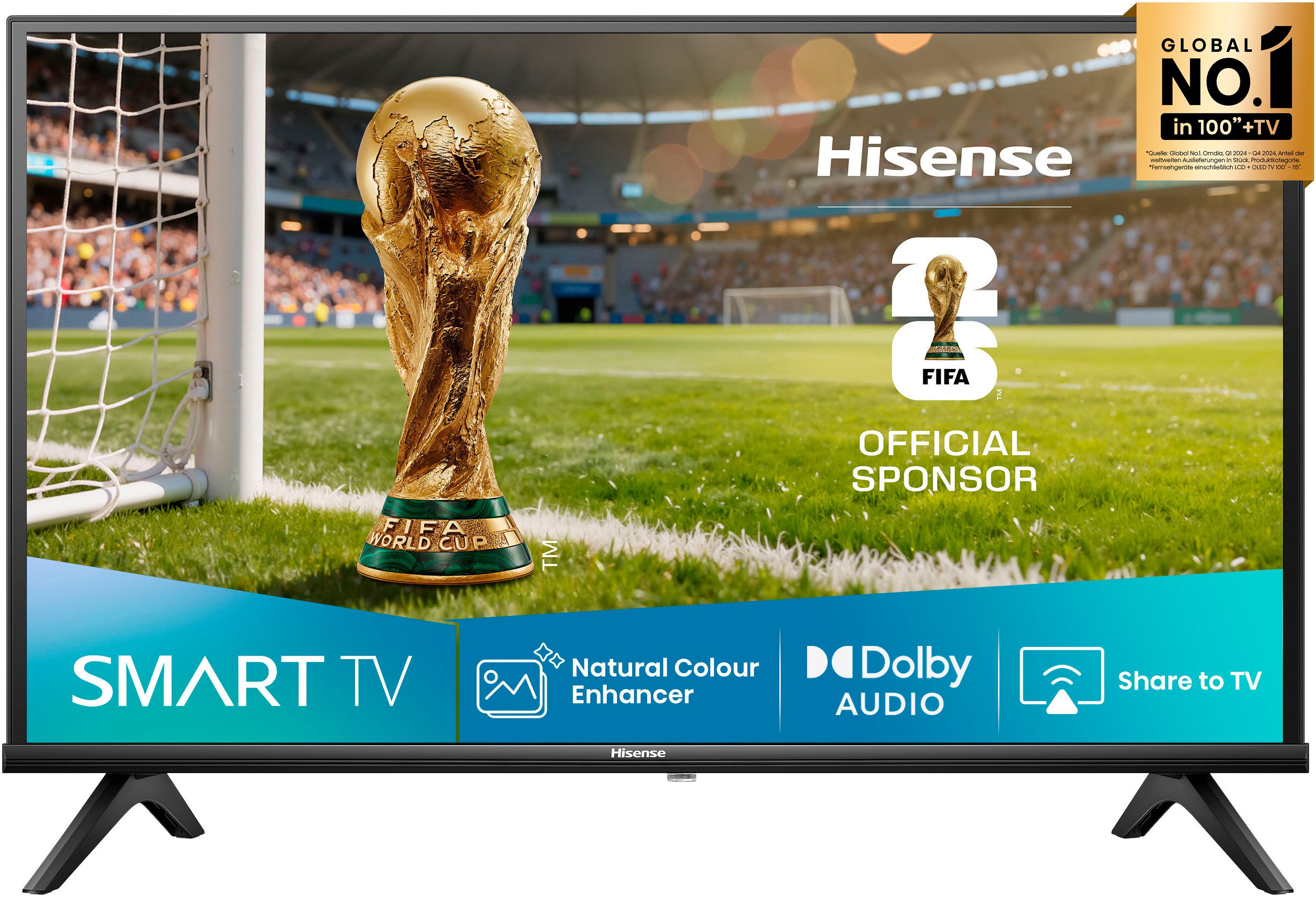 Hisense 40E4QT LED-Fernseher (100 cm/40 Zoll, Full HD, Smart-TV, 2K FHD)