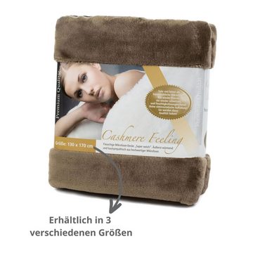 Wohndecke Kuscheldecke Cashmere Feeling, liebling, wärmeisolierend, feuchtigkeitsregulierend, aus High-Tech Mikrofaser