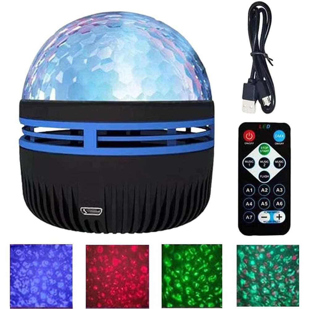 PRIISF LED Nachtlicht Projektor Nordlichtprojektor LED Sternenhimmel Galaxy Sternenlicht, LED fest integriert, Nebula Starry Erde, Projektionslampe mit Fernbedienung für Kinder Zimmer Dekoration