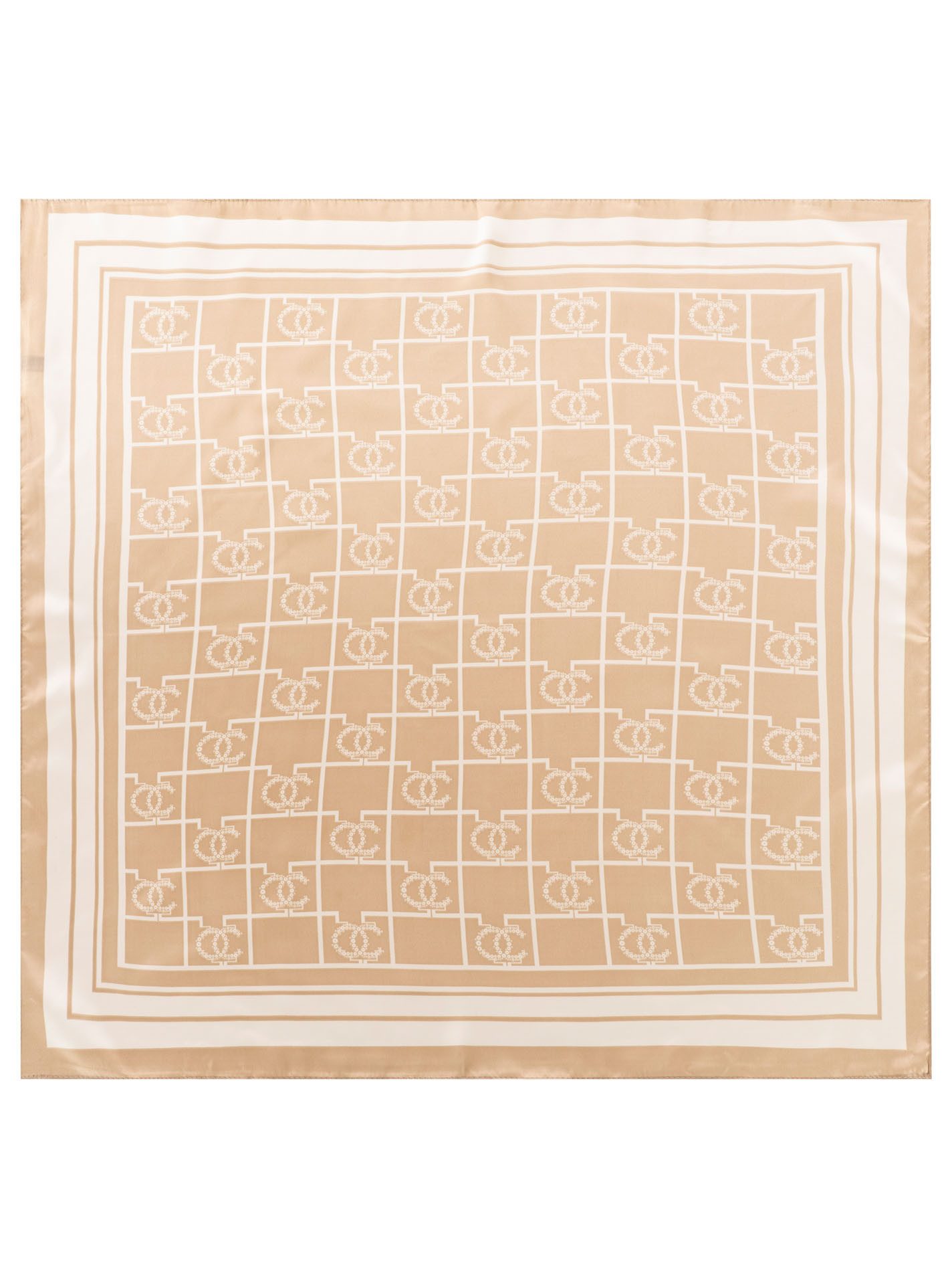 Zwillingsherz Nickituch "Luxury", geometrisches Muster, glänzende Oberfläche