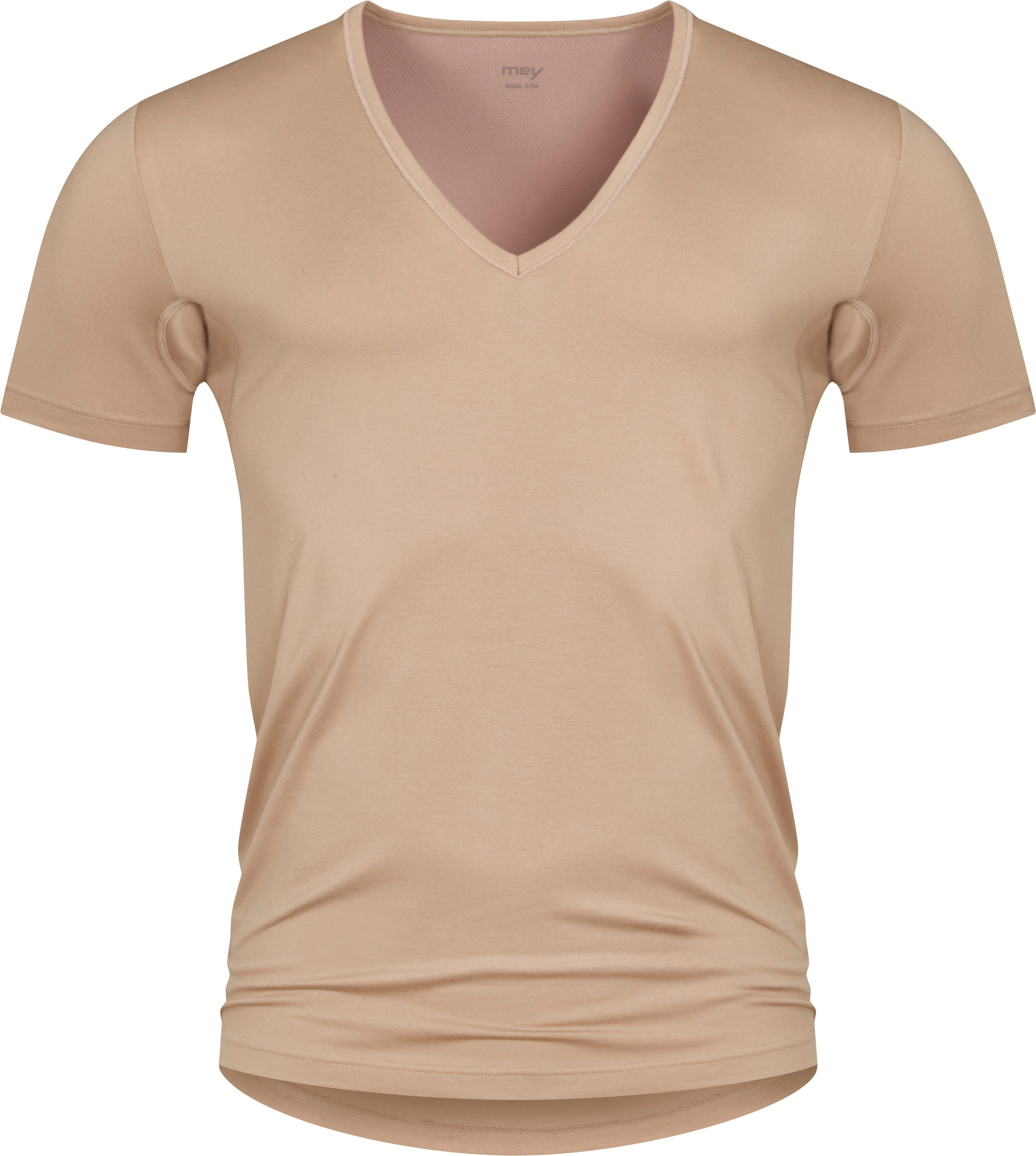 Mey tiefem Unterziehshirt Cotton natur Dry mit Functional V-Ausschnitt