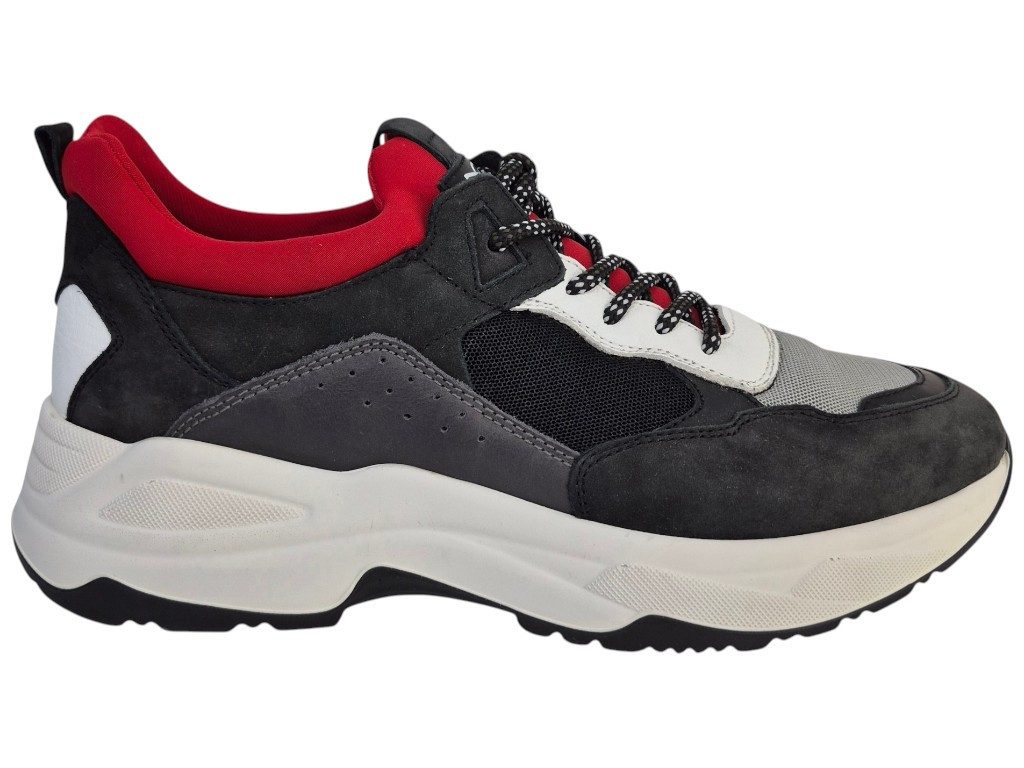 Nero Giardini Nabuk Nero Perla Sneaker