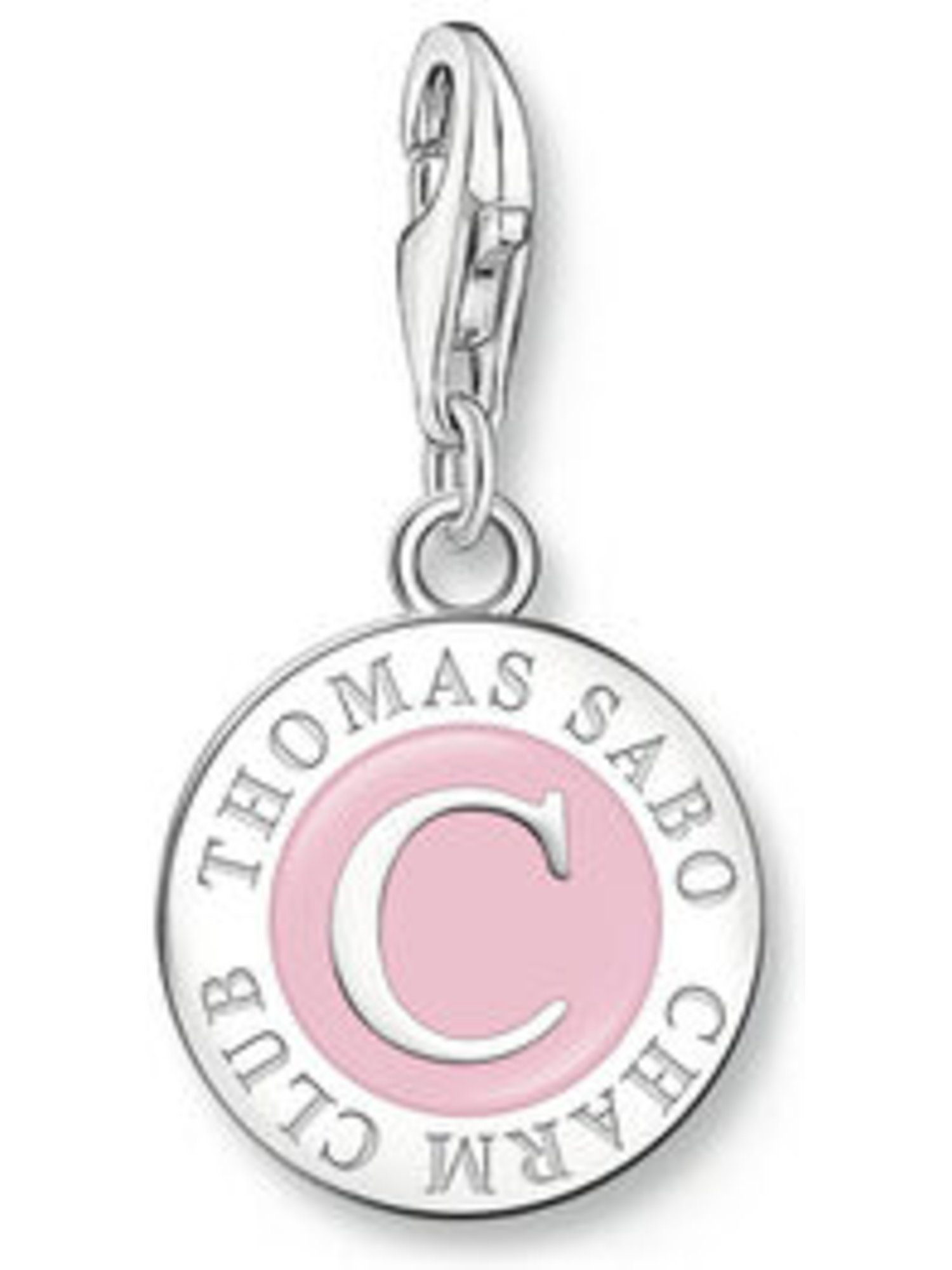 THOMAS SABO Kettenanhänger Thomas Sabo Damen-Charm Silber, Emaille