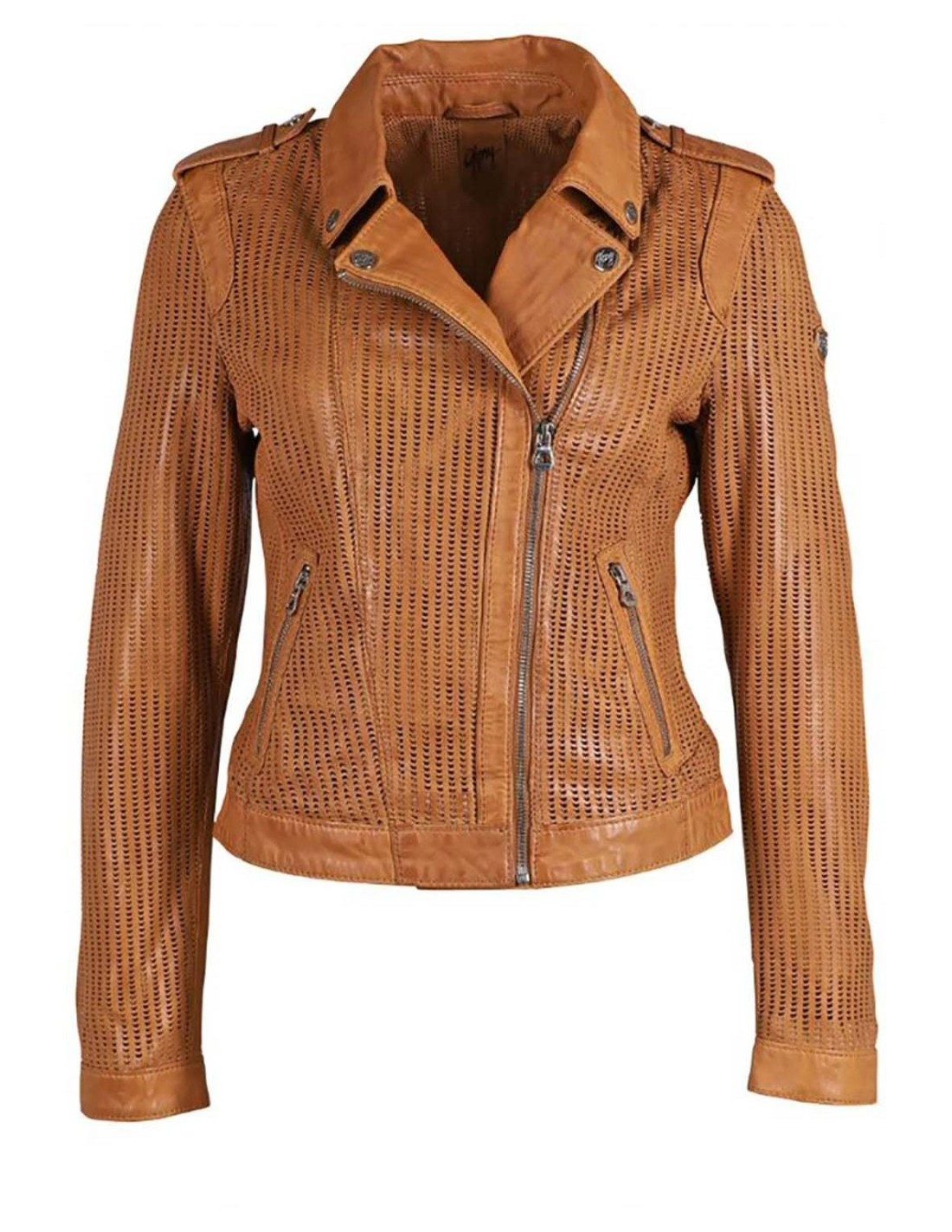 Gipsy Bikerjacke »GWSinta LRPEV« aus perforiertem Leder