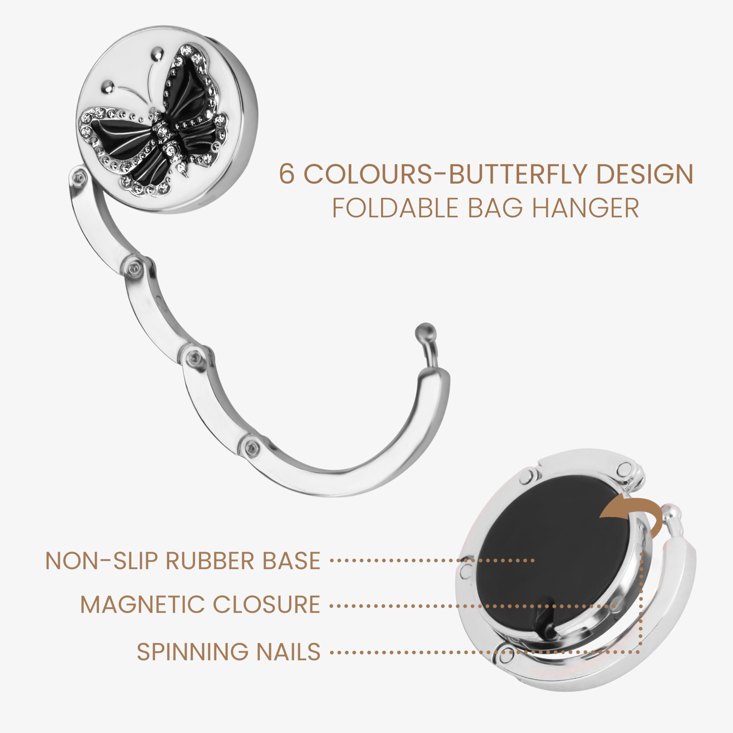 Kurtzy Taschen-Halterung Kurtzy 6er Set Handtaschen günstig online kaufen