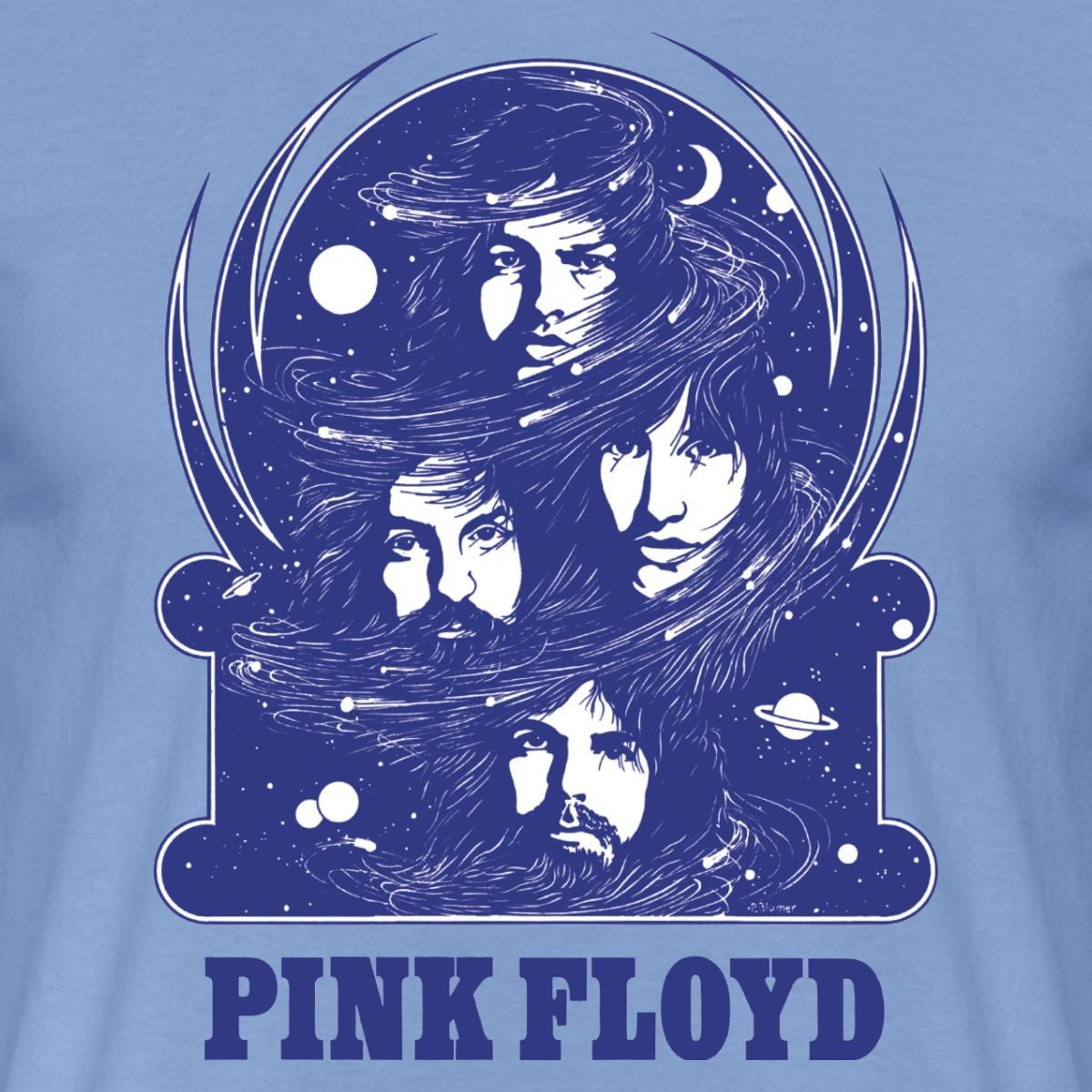 Spreadshirt T-Shirt Pink Floyd Logo Und Band Männer T-Shirt (1-tlg)